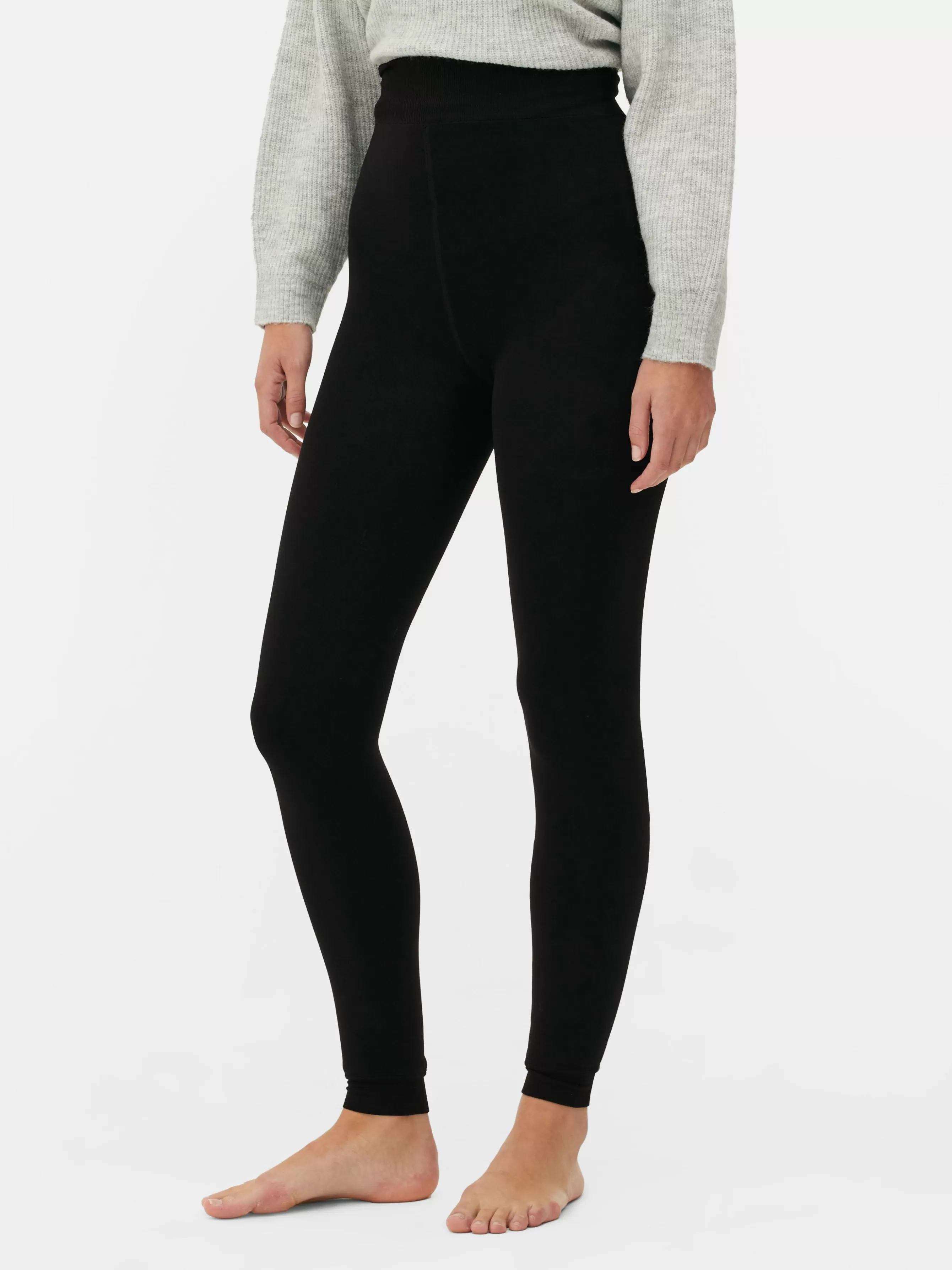 Online Primark Legging En Velours à Doublure Duveteuse Noir