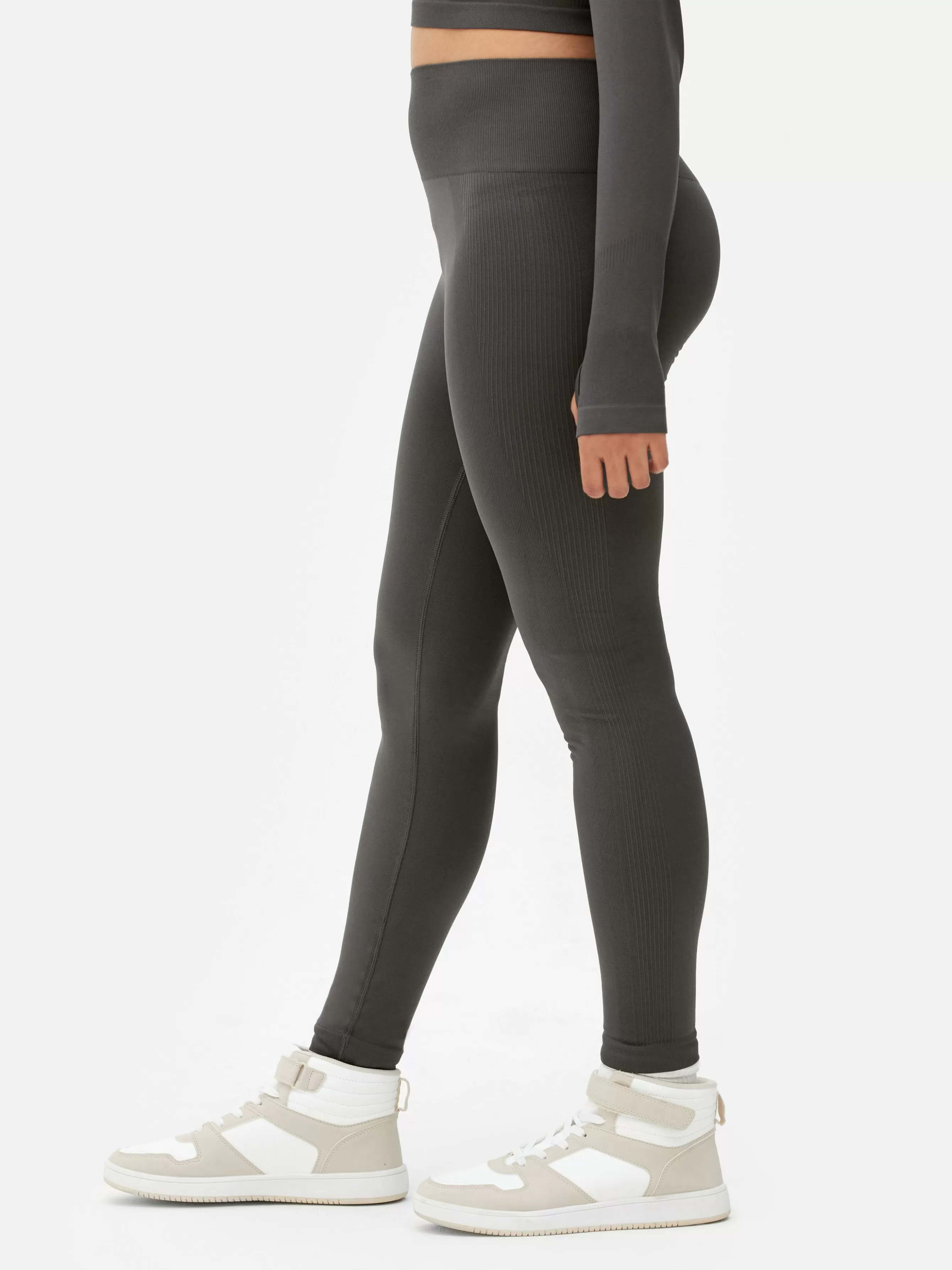 Fashion Primark Legging Long De Sport Sans Couture Gris foncé