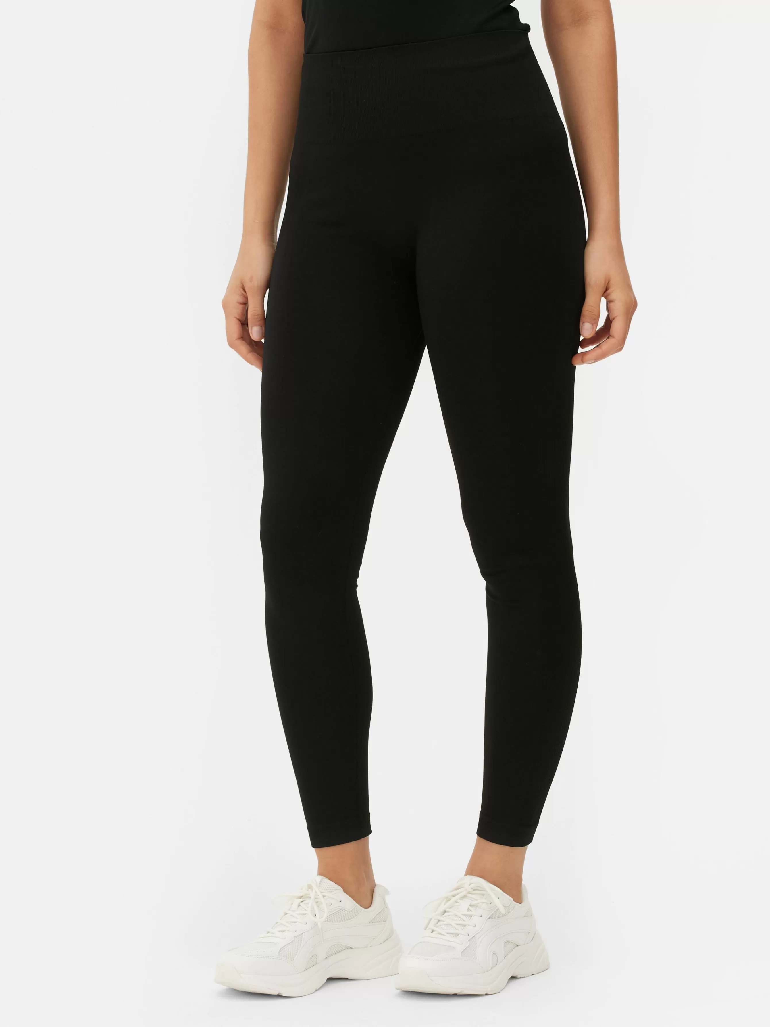 Shop Primark Legging Long De Sport Sans Couture Noir