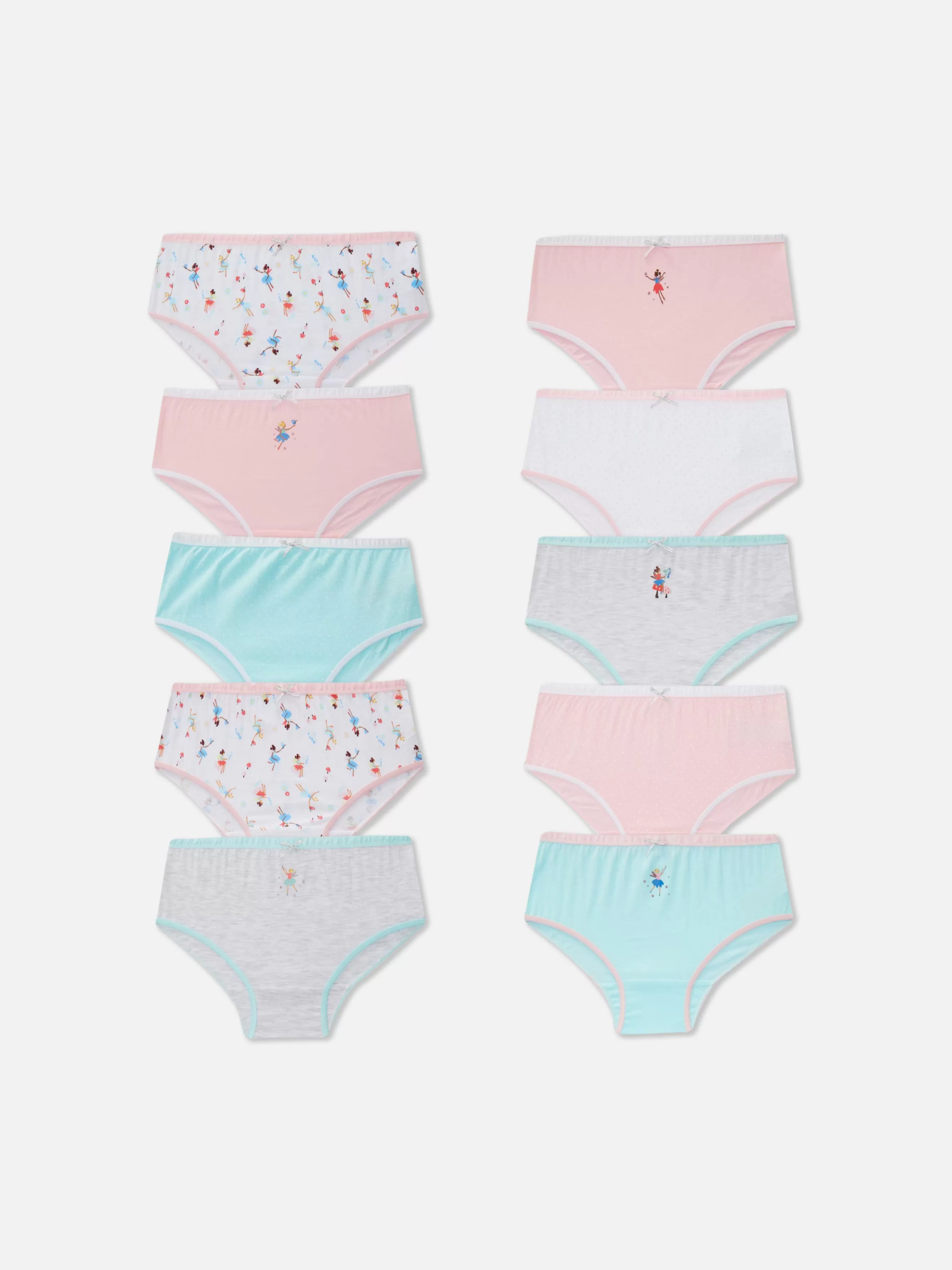 Outlet Primark Lot De 10 Culottes à Imprimé Fées Multicolore