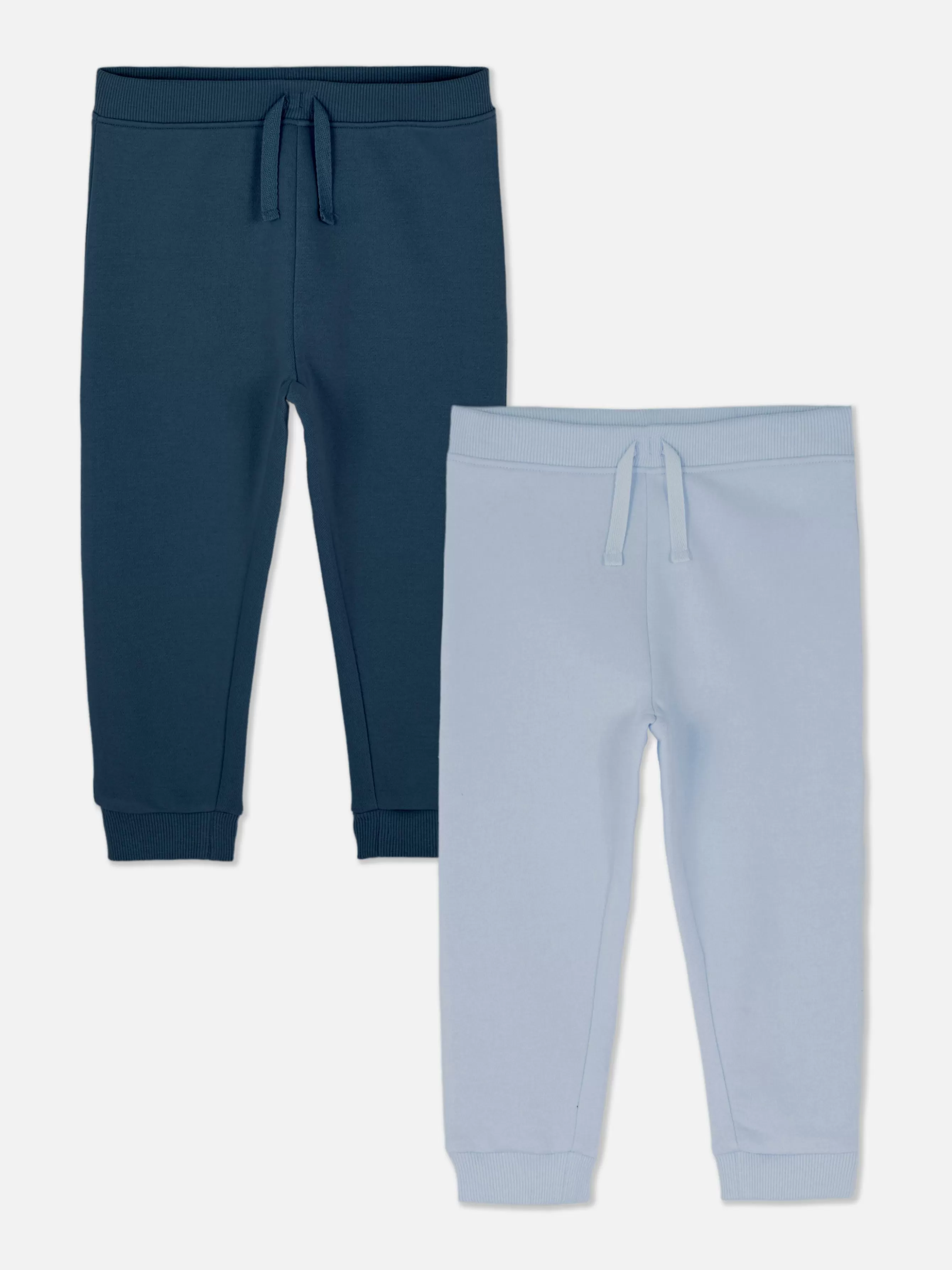 Store Primark Lot De 2 Bas De Jogging à Revers Avec Cordon De Serrage Bleu