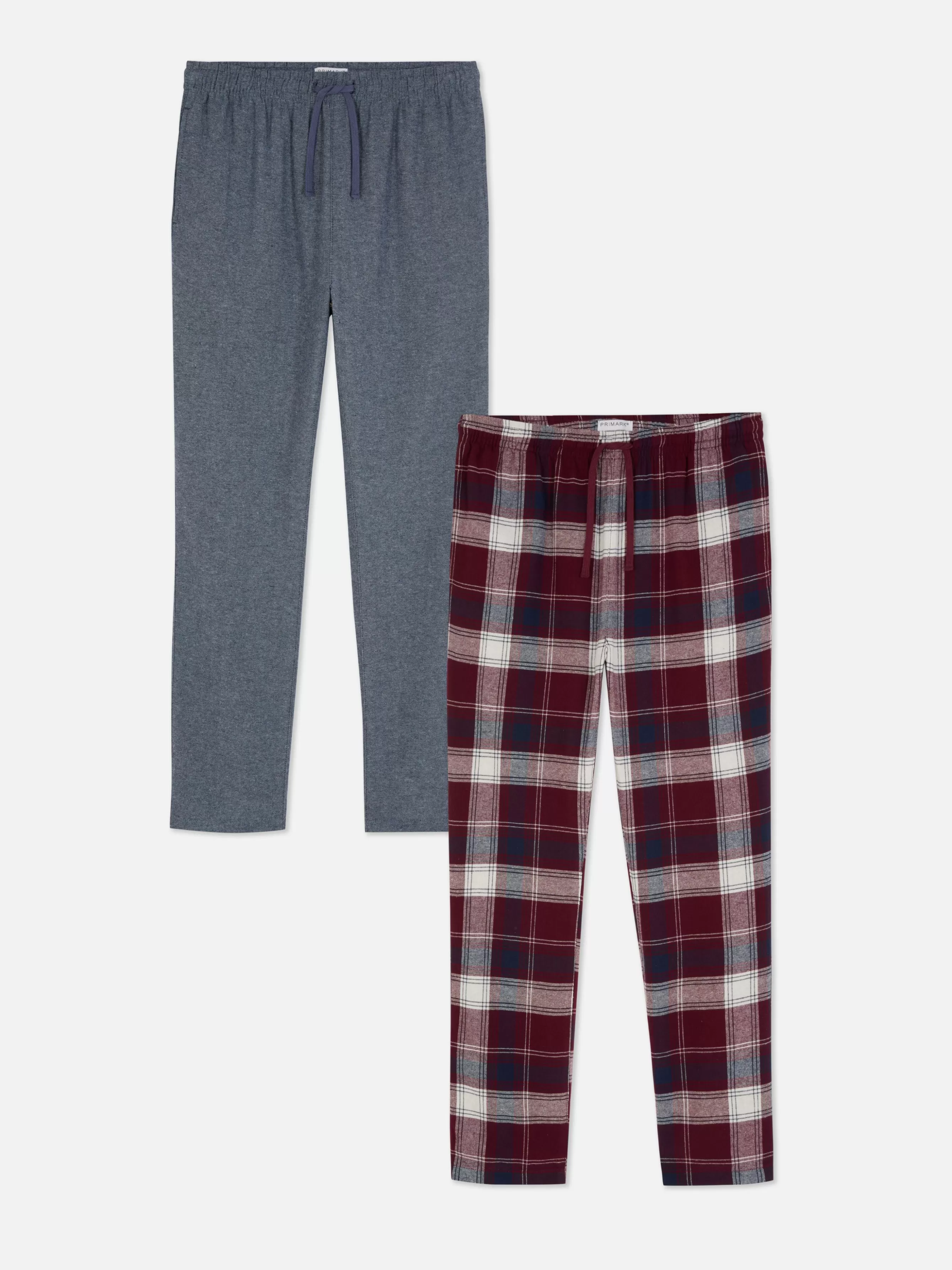 Best Sale Primark Lot De 2 Bas De Pyjama Brossés Bleu marine