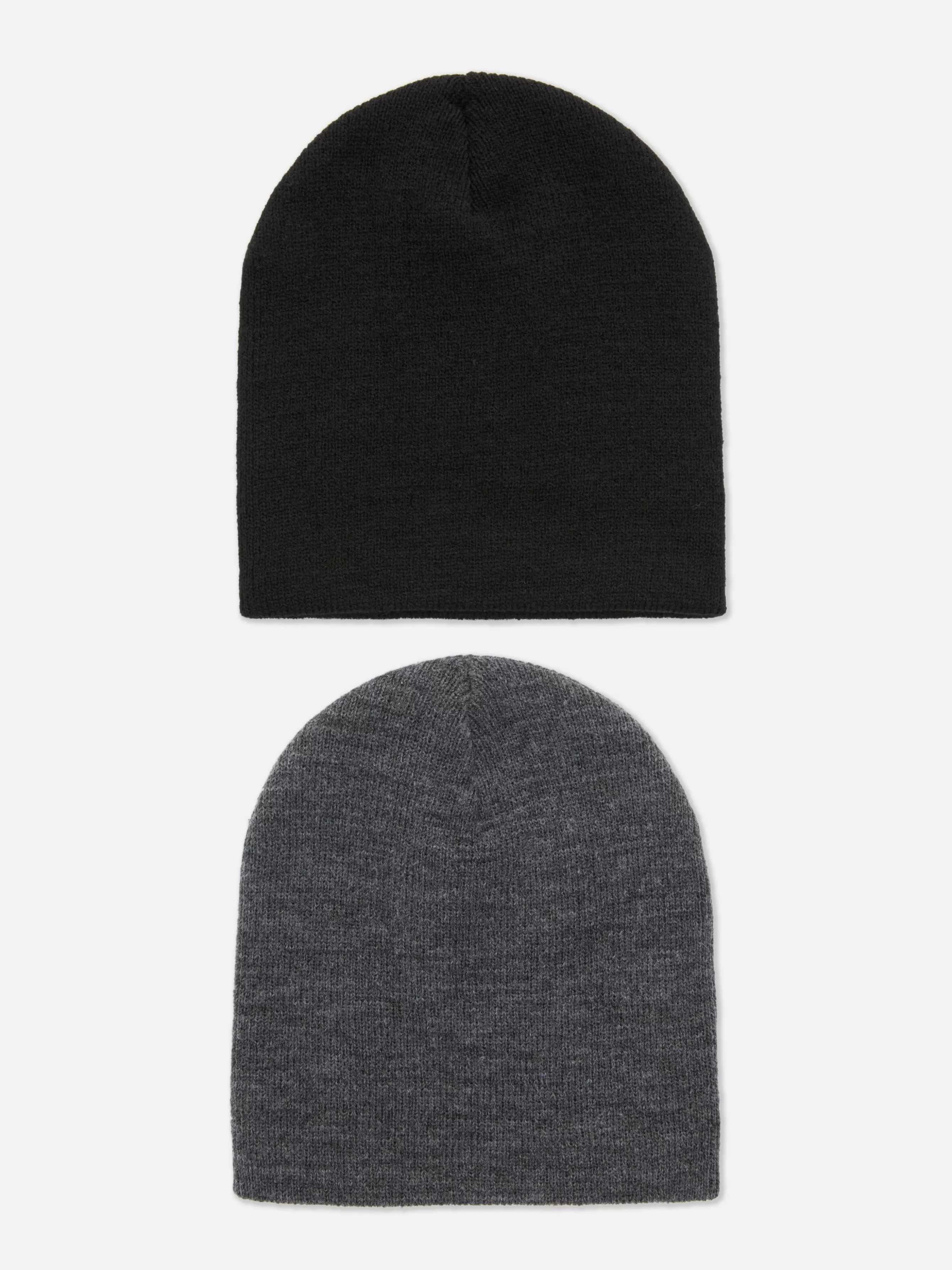 Cheap Primark Lot De 2 Bonnets En Maille Fine Noir