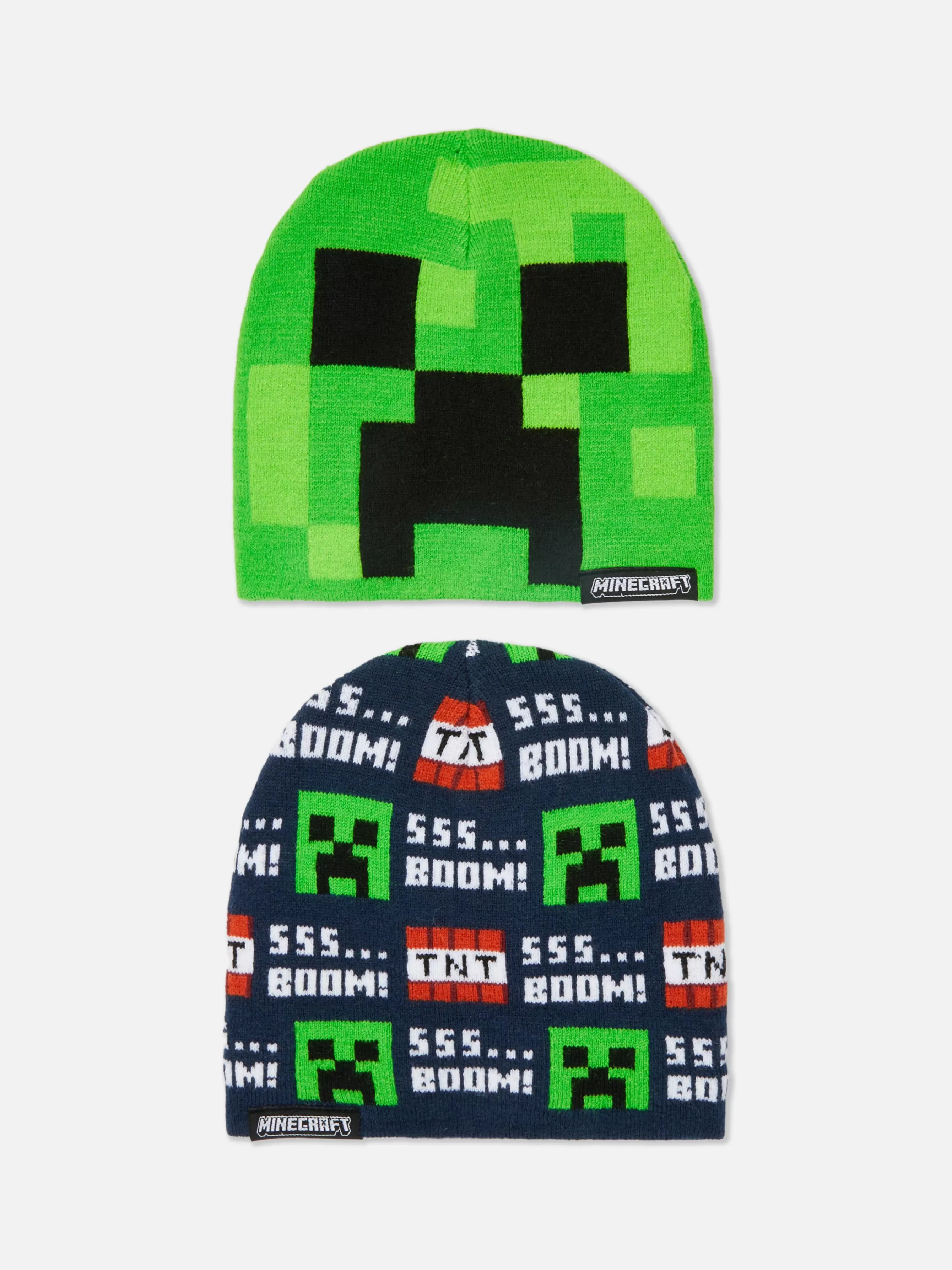 Cheap Primark Lot De 2 Bonnets Minecraft Multicolore