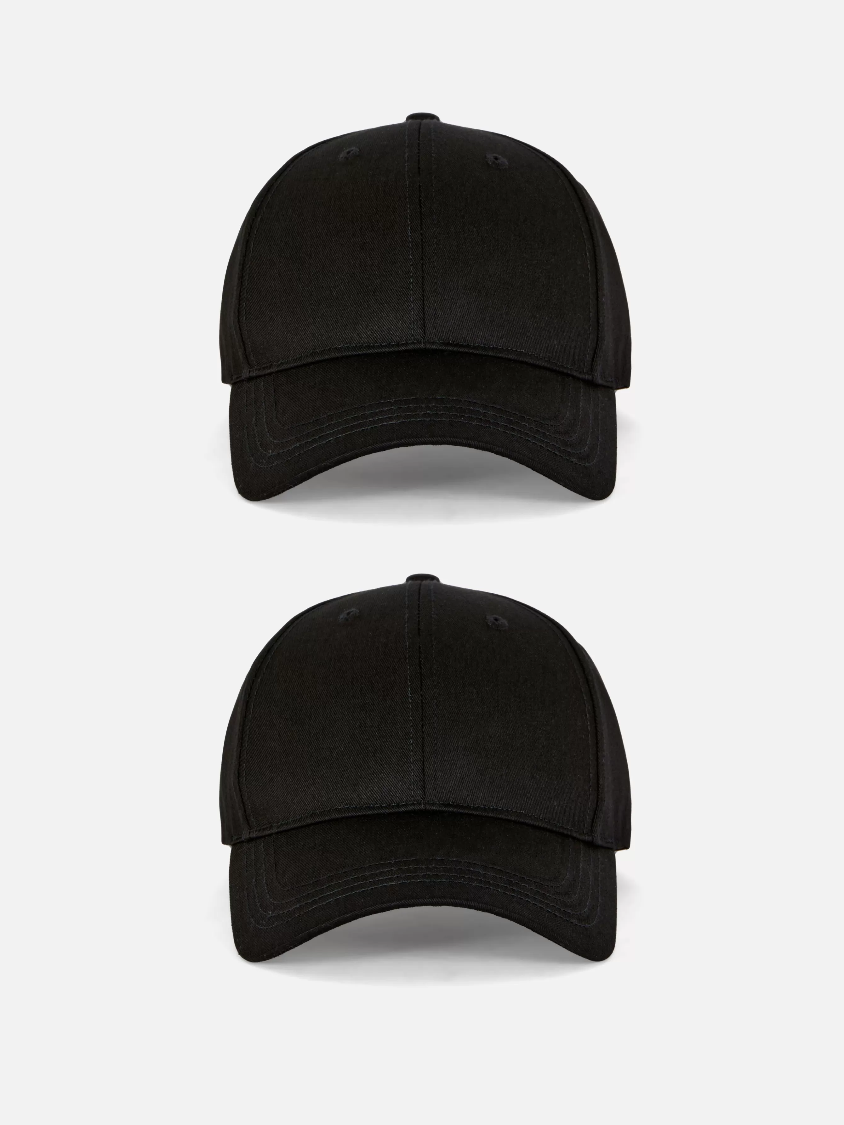 Best Primark Lot De 2 Casquettes De Baseball Tissées Noir