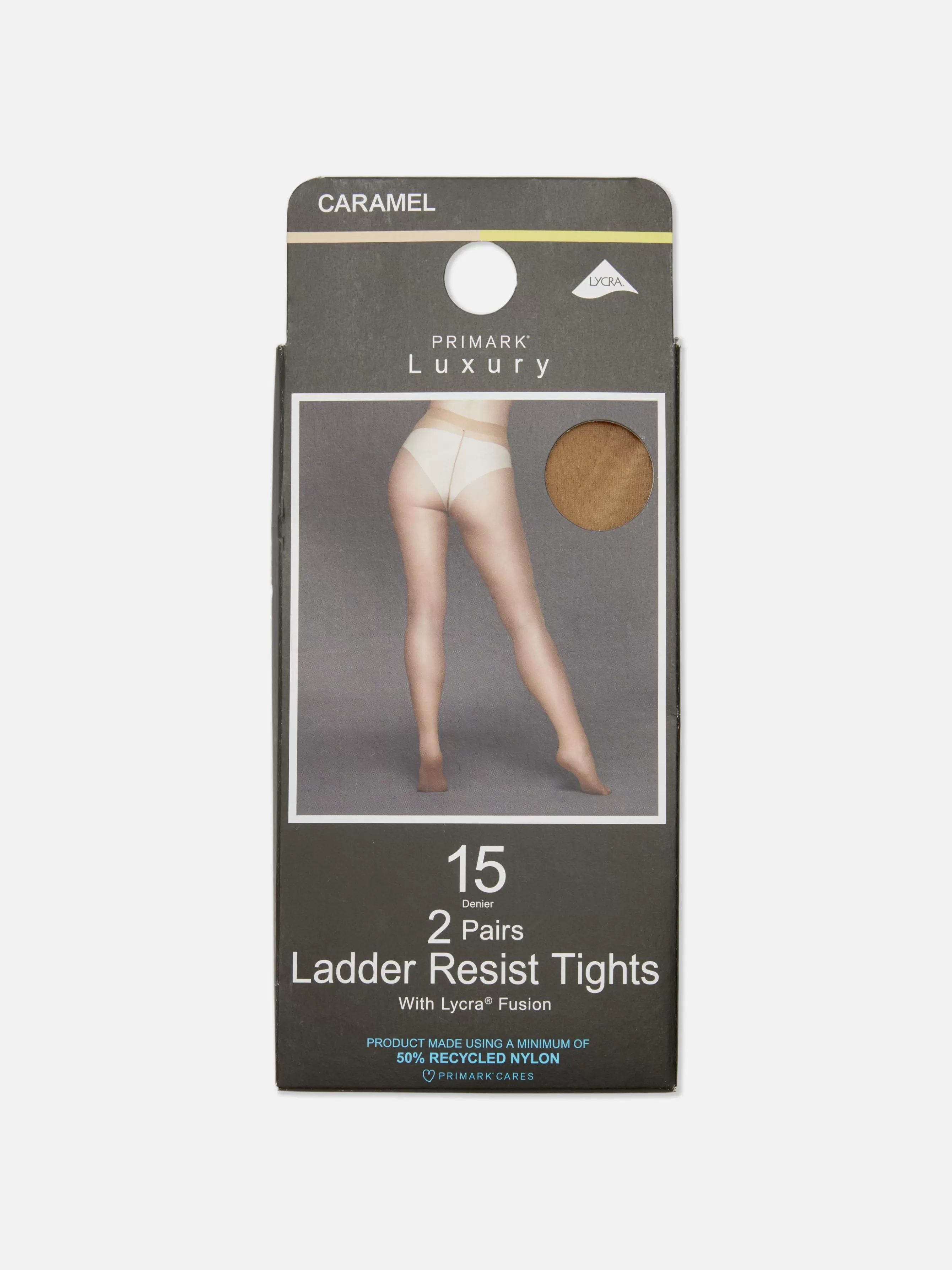 New Primark Lot De 2 Collants Résistants 15 Deniers Caramel