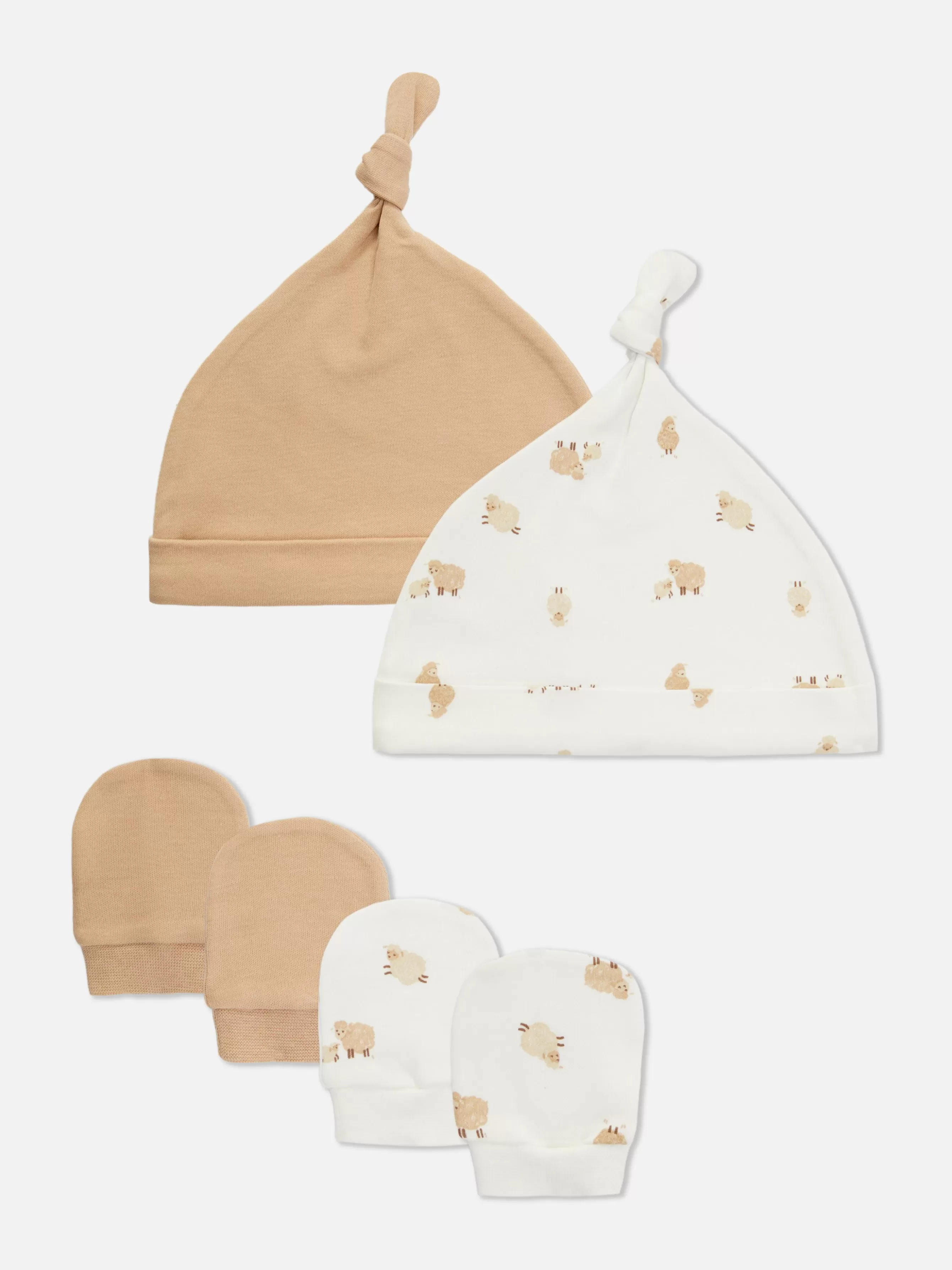 Cheap Primark Lot De 2 Ensembles Bonnet Et Mitaines Mouton Taupe