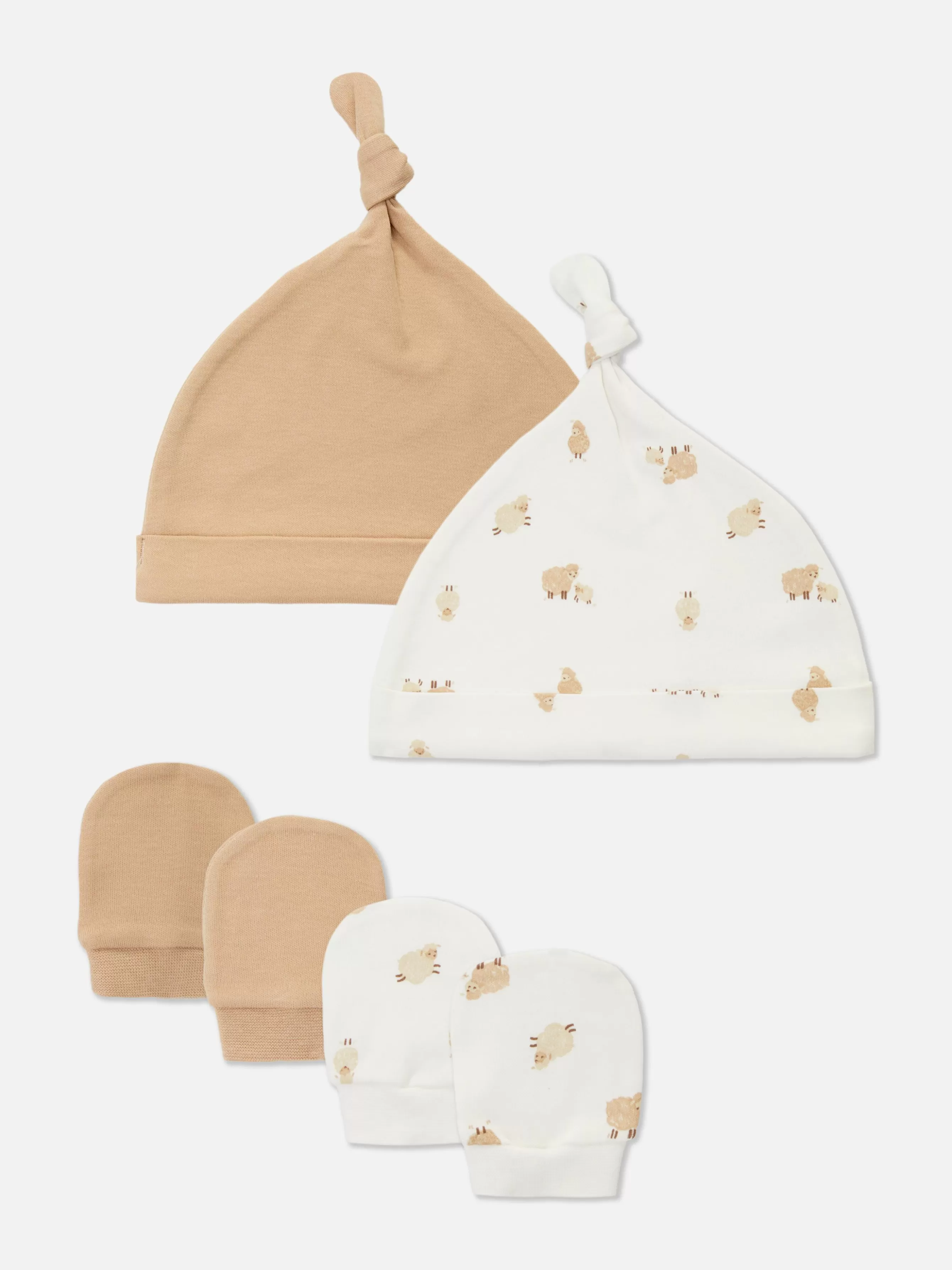 Cheap Primark Lot De 2 Ensembles Bonnet Et Mitaines Mouton Taupe