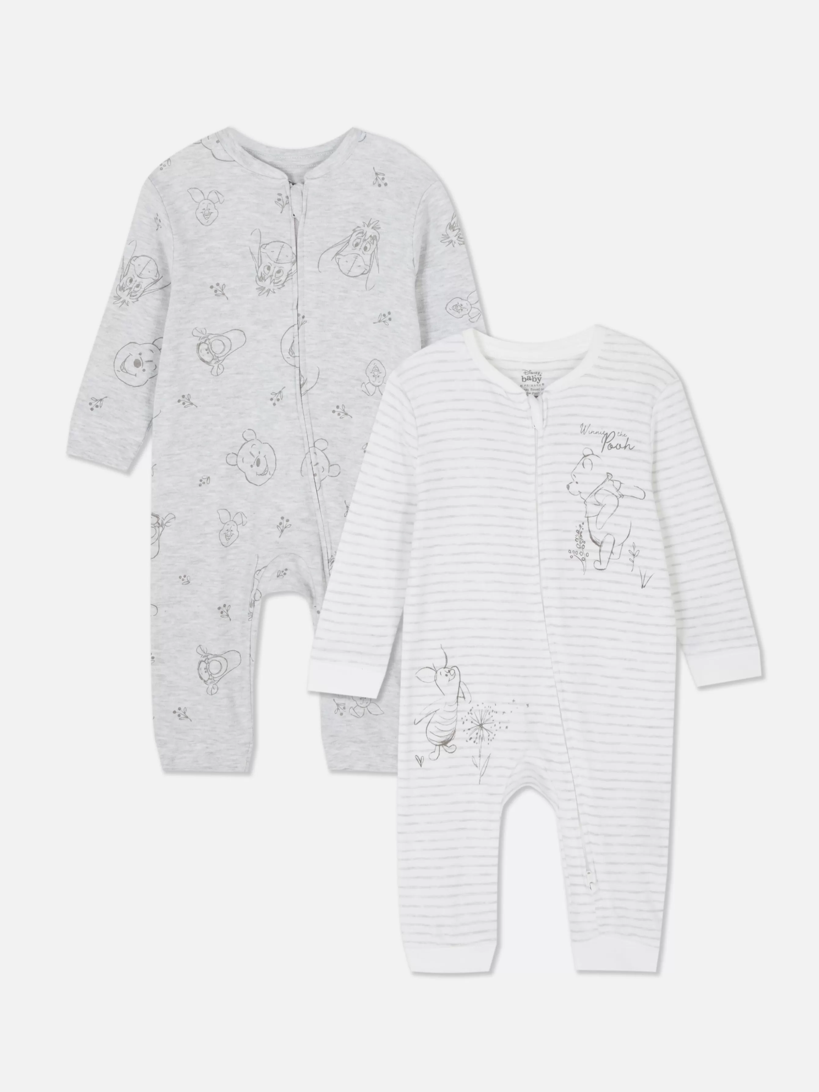 Online Primark Lot De 2 Grenouillères Disney Winnie L'ourson Blanc