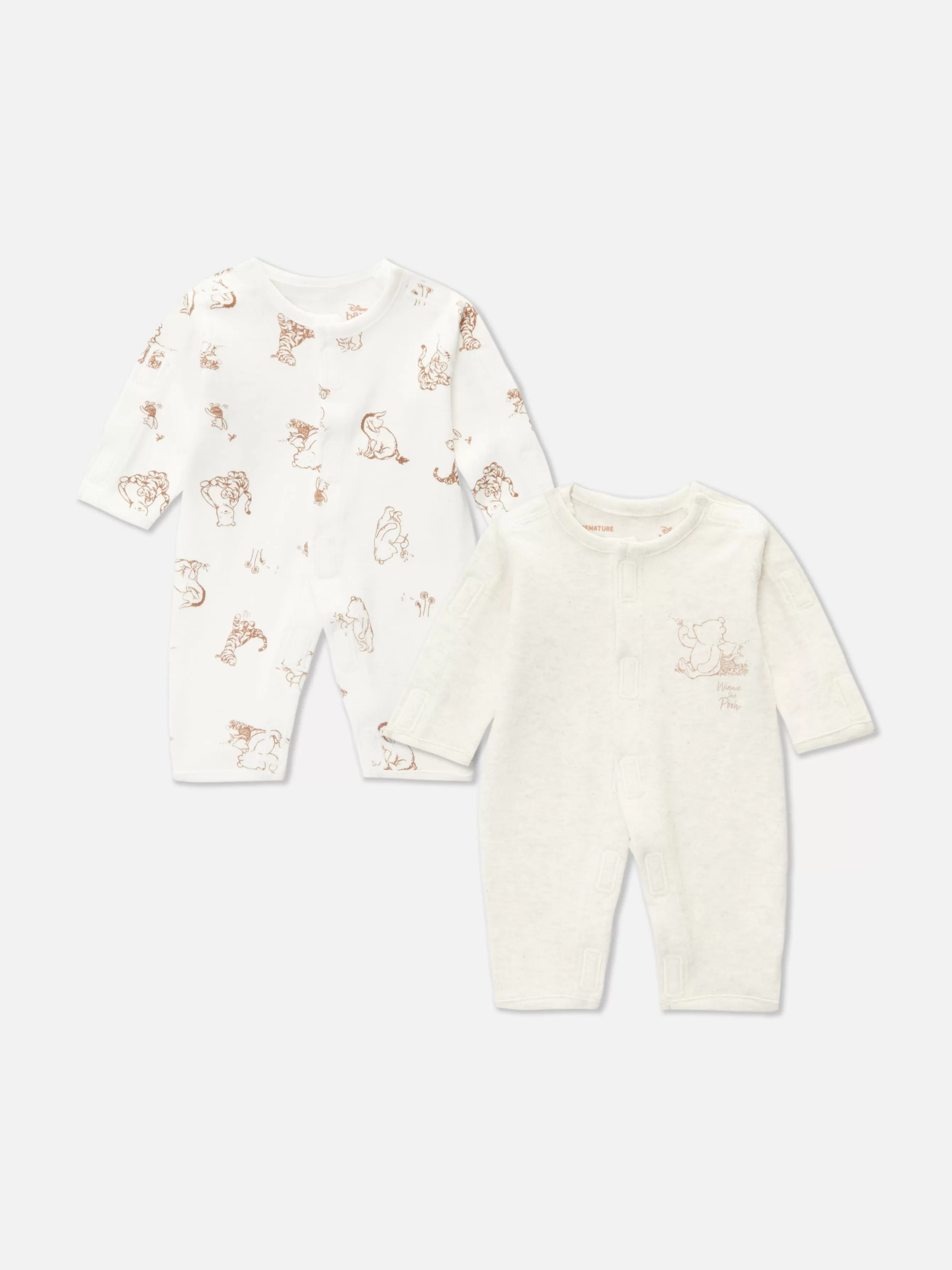 Discount Primark Lot De 2 Grenouillères Pour Bébé Prématuré Disney Écru