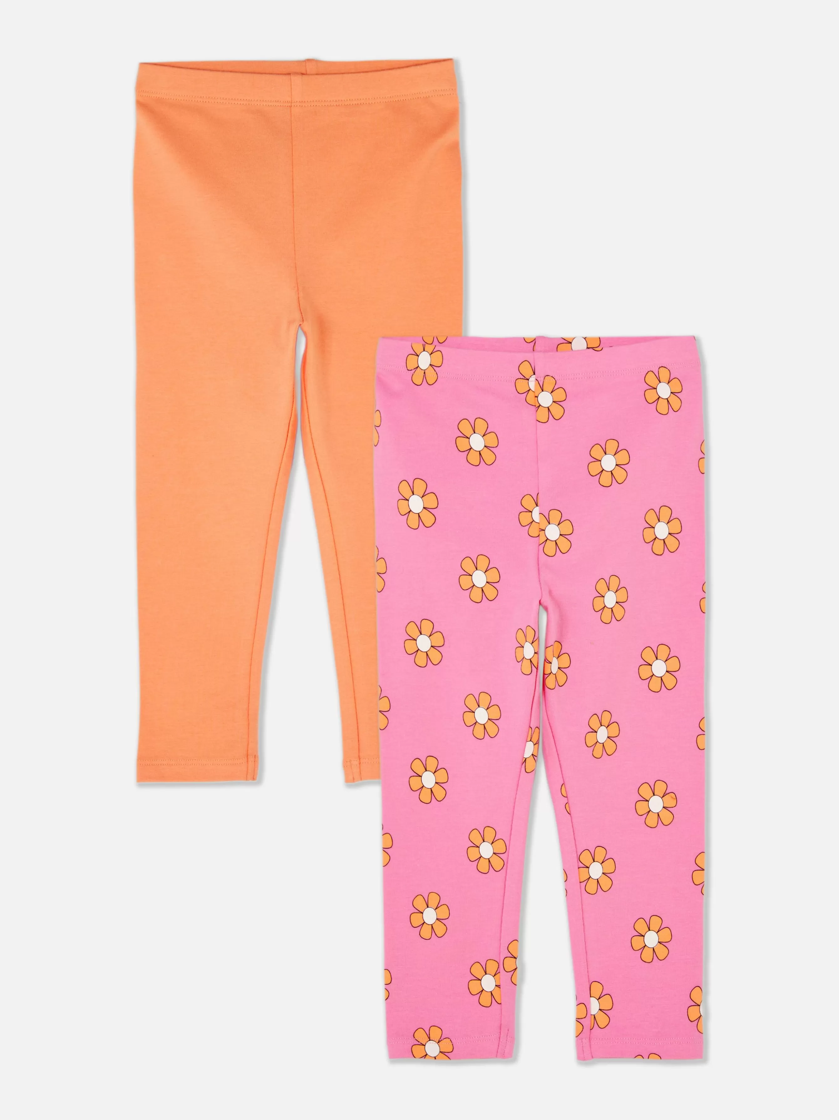 Outlet Primark Lot De 2 Leggings à Motifs Variés Rose