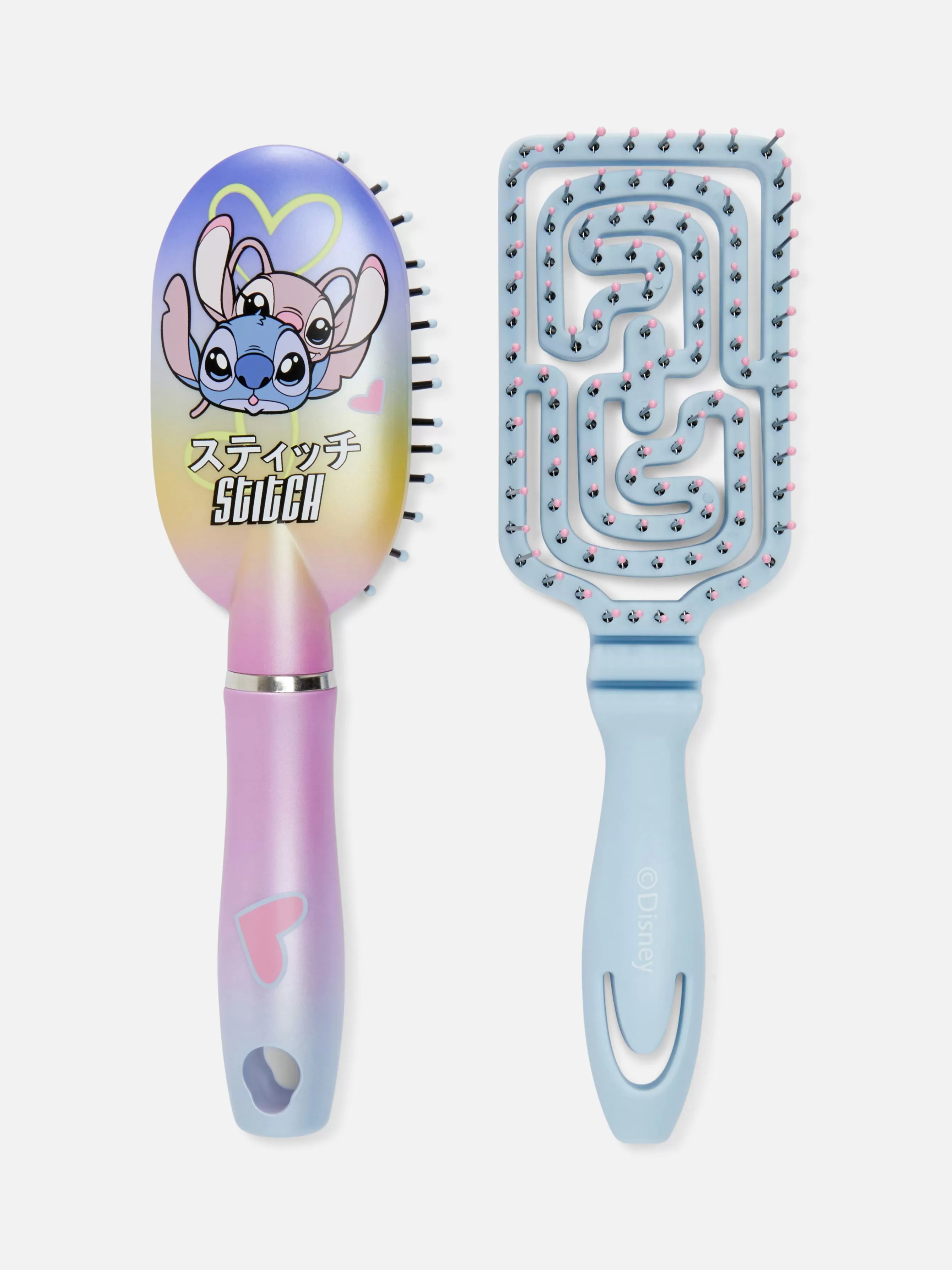 Sale Primark Lot De 2 Mini Brosses à Cheveux Disney Lilo & Stitch PS... Multicolore
