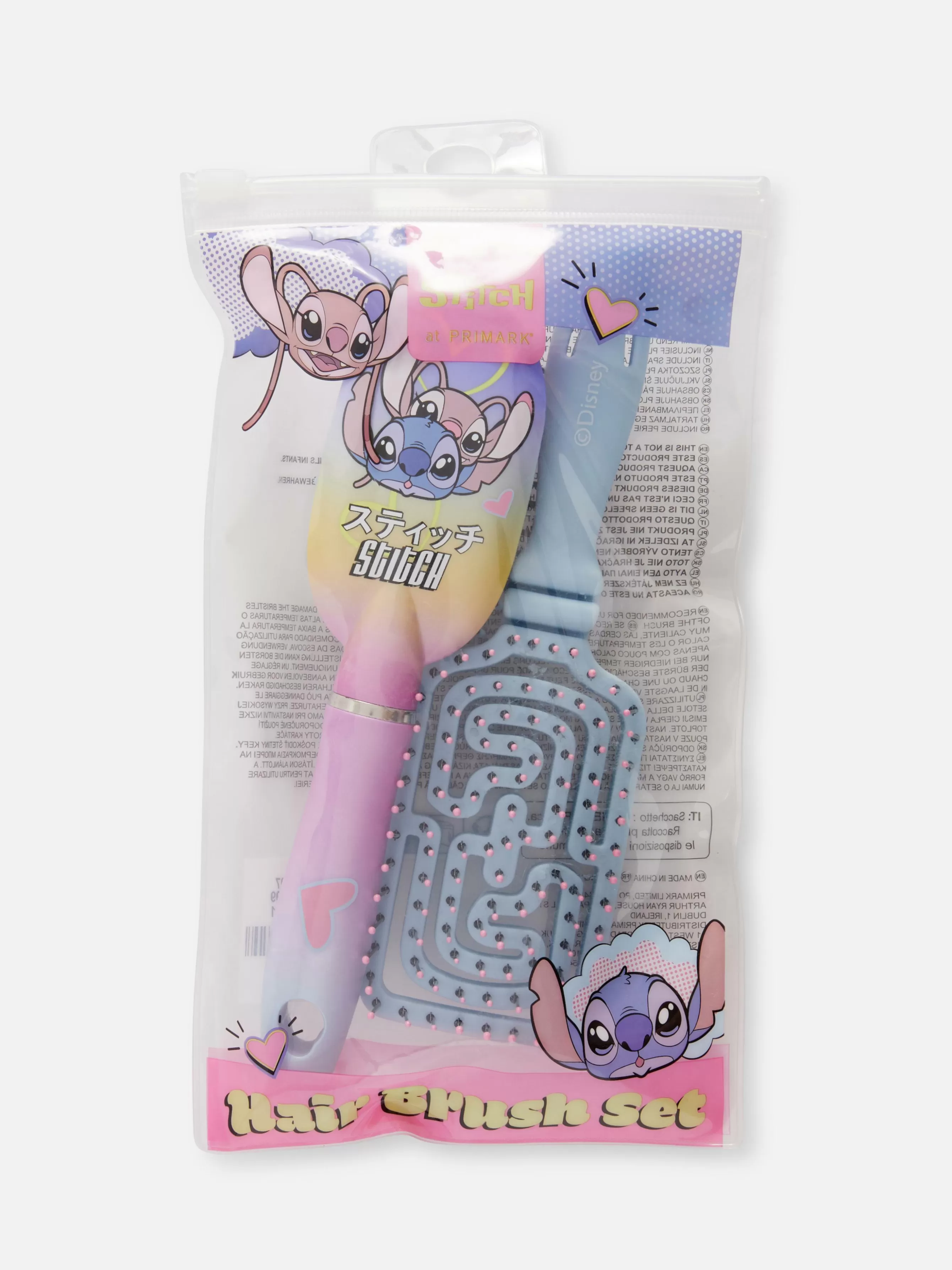 Sale Primark Lot De 2 Mini Brosses à Cheveux Disney Lilo & Stitch PS... Multicolore
