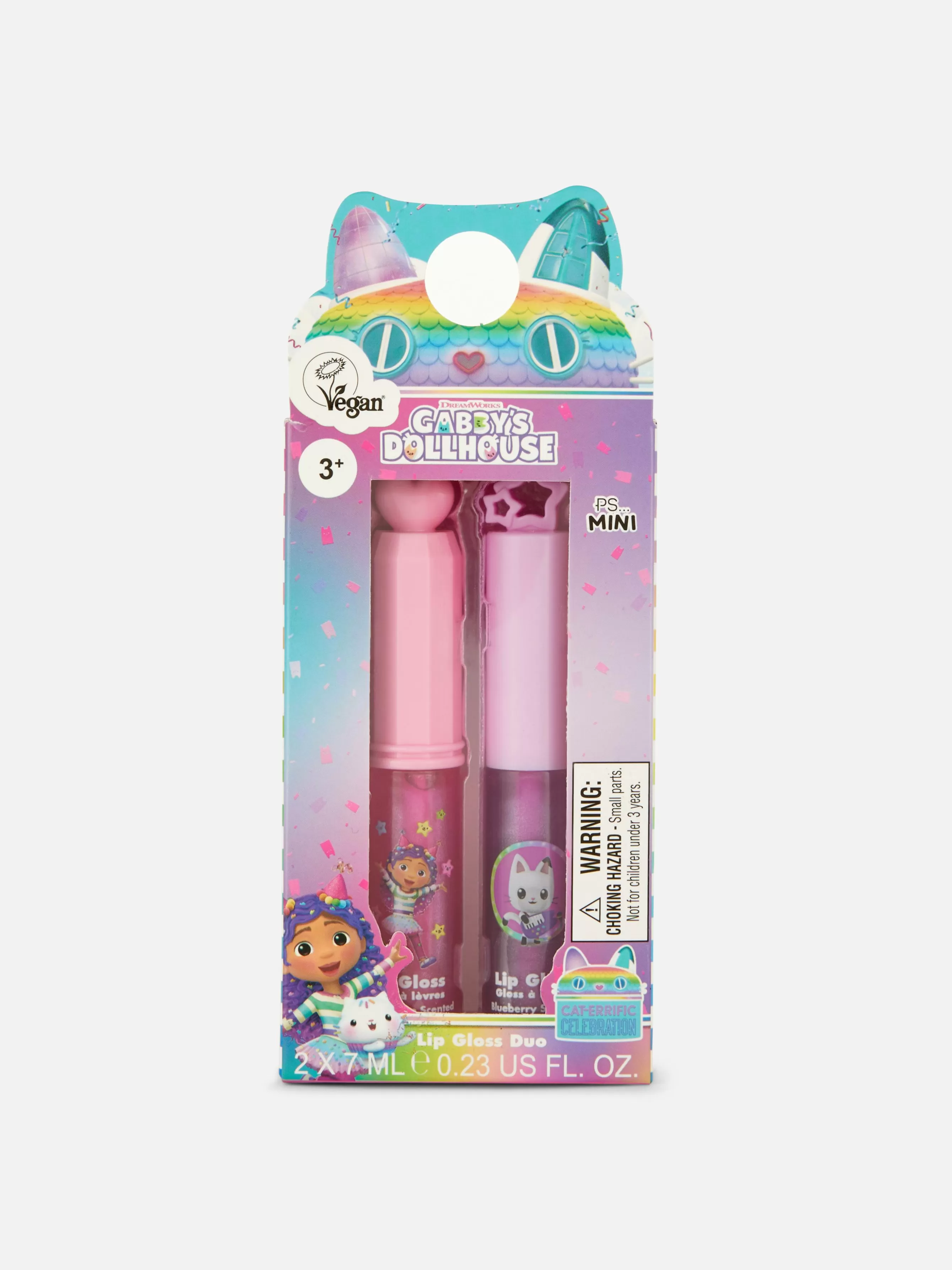 New Primark Lot De 2 Mini Gloss à Lèvres Gabby Et La Maison Magique PS... Multicolore