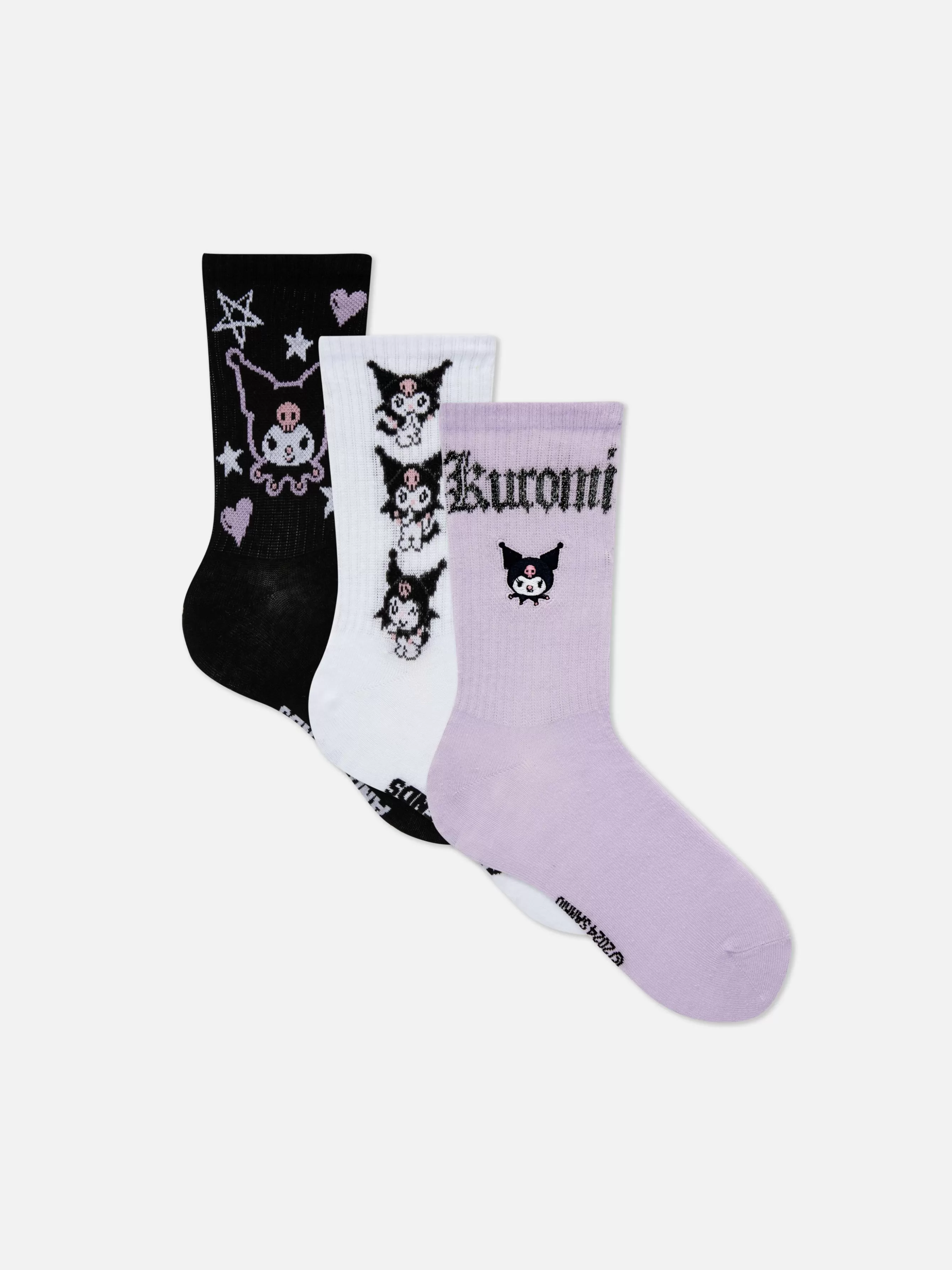 Fashion Primark Lot De 2 Paires De Chaussettes Hello Kitty Kuromi Violet