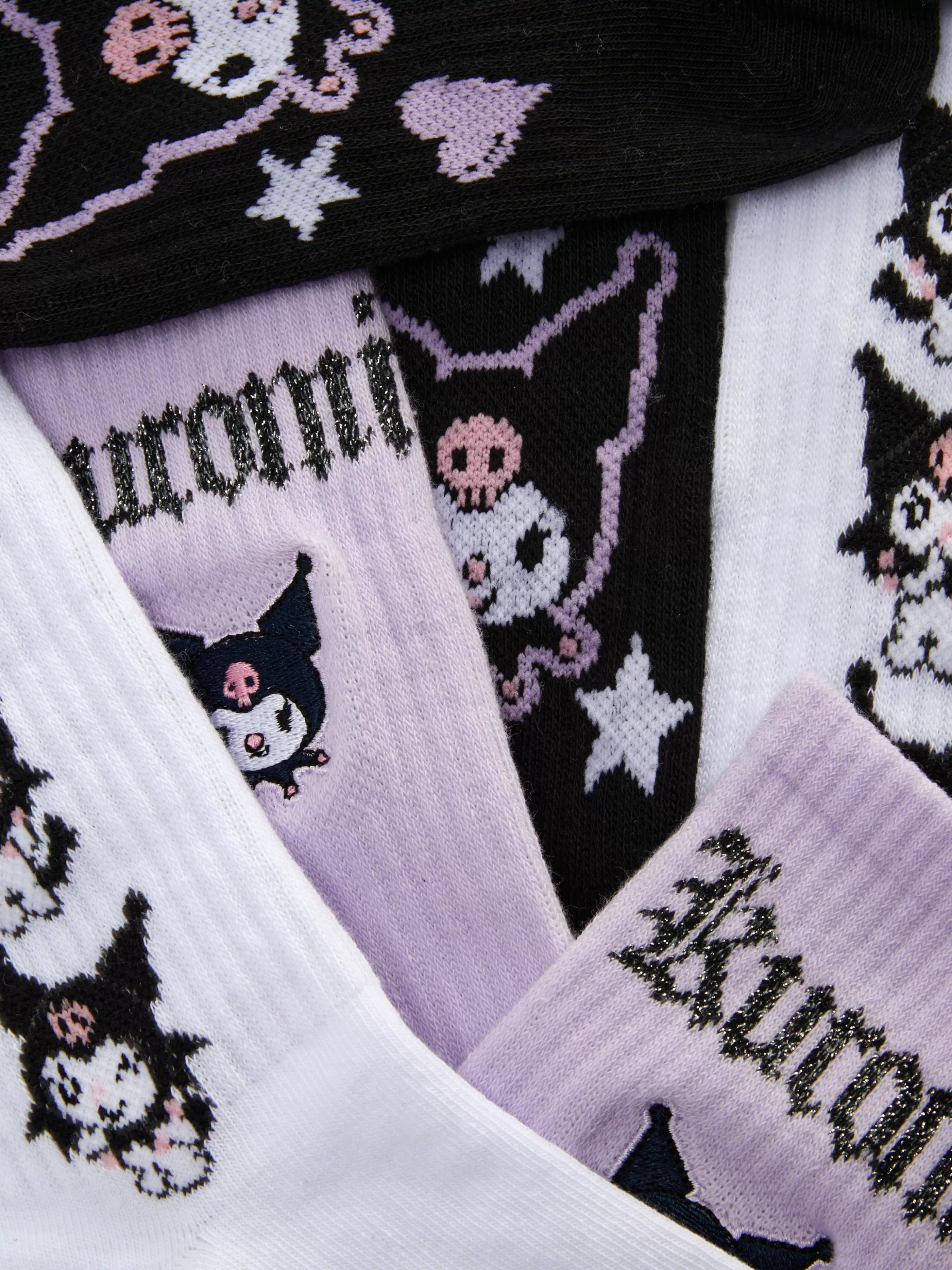 Fashion Primark Lot De 2 Paires De Chaussettes Hello Kitty Kuromi Violet