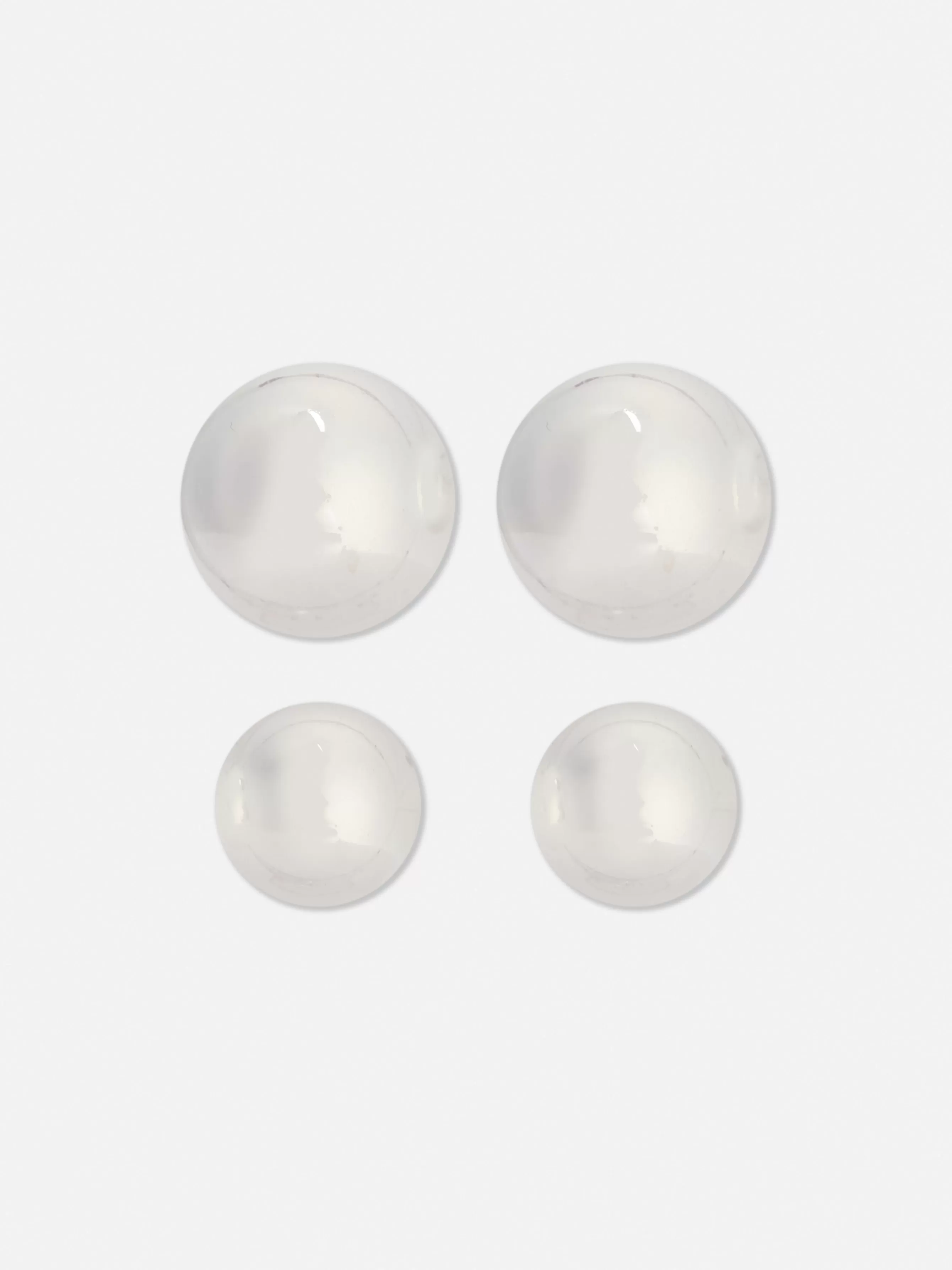 Best Primark Lot De 2 Paires De Clous D'oreilles Orbes Blanc