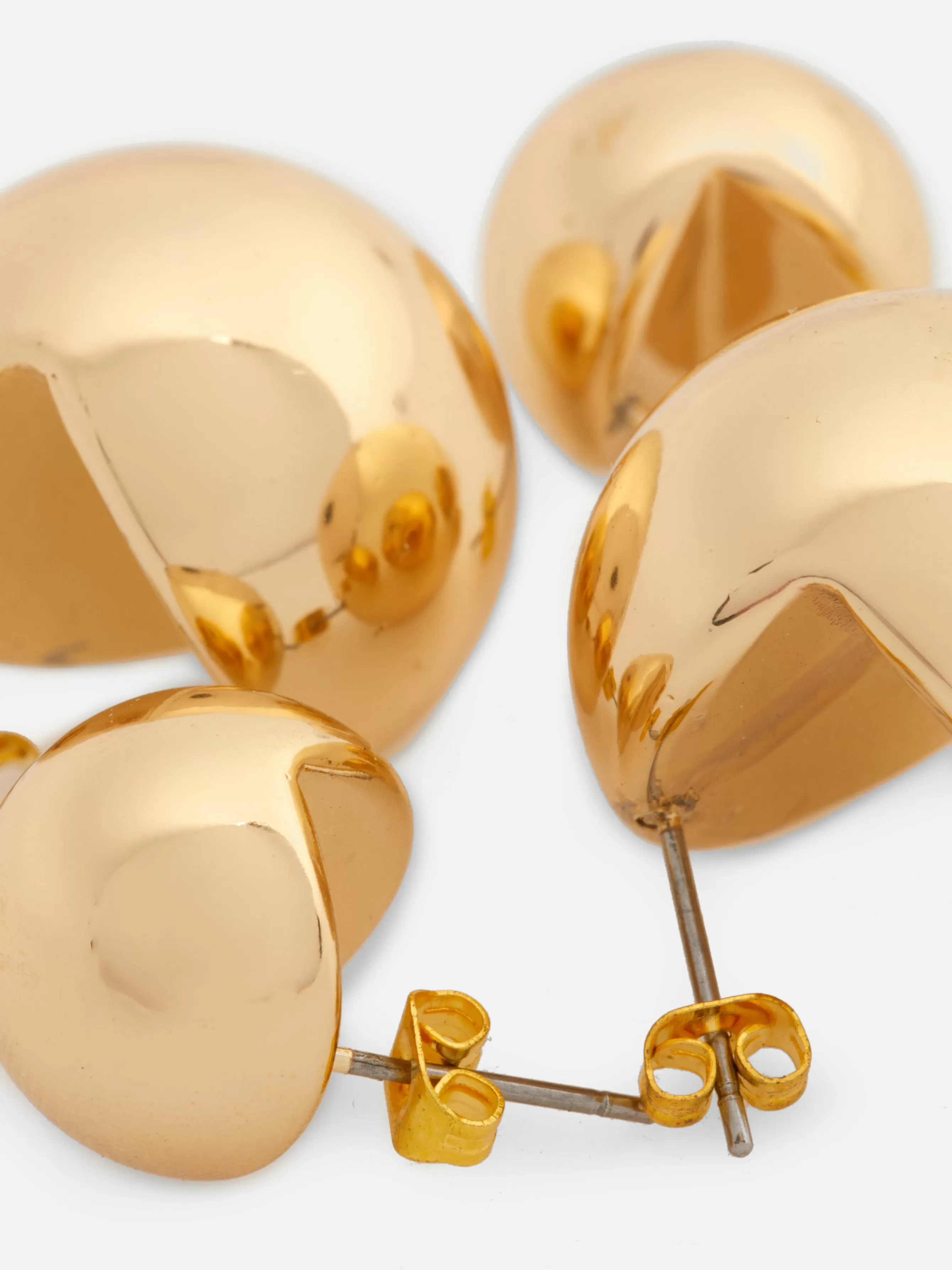 Sale Primark Lot De 2 Paires De Clous D'oreilles Orbes Jaune