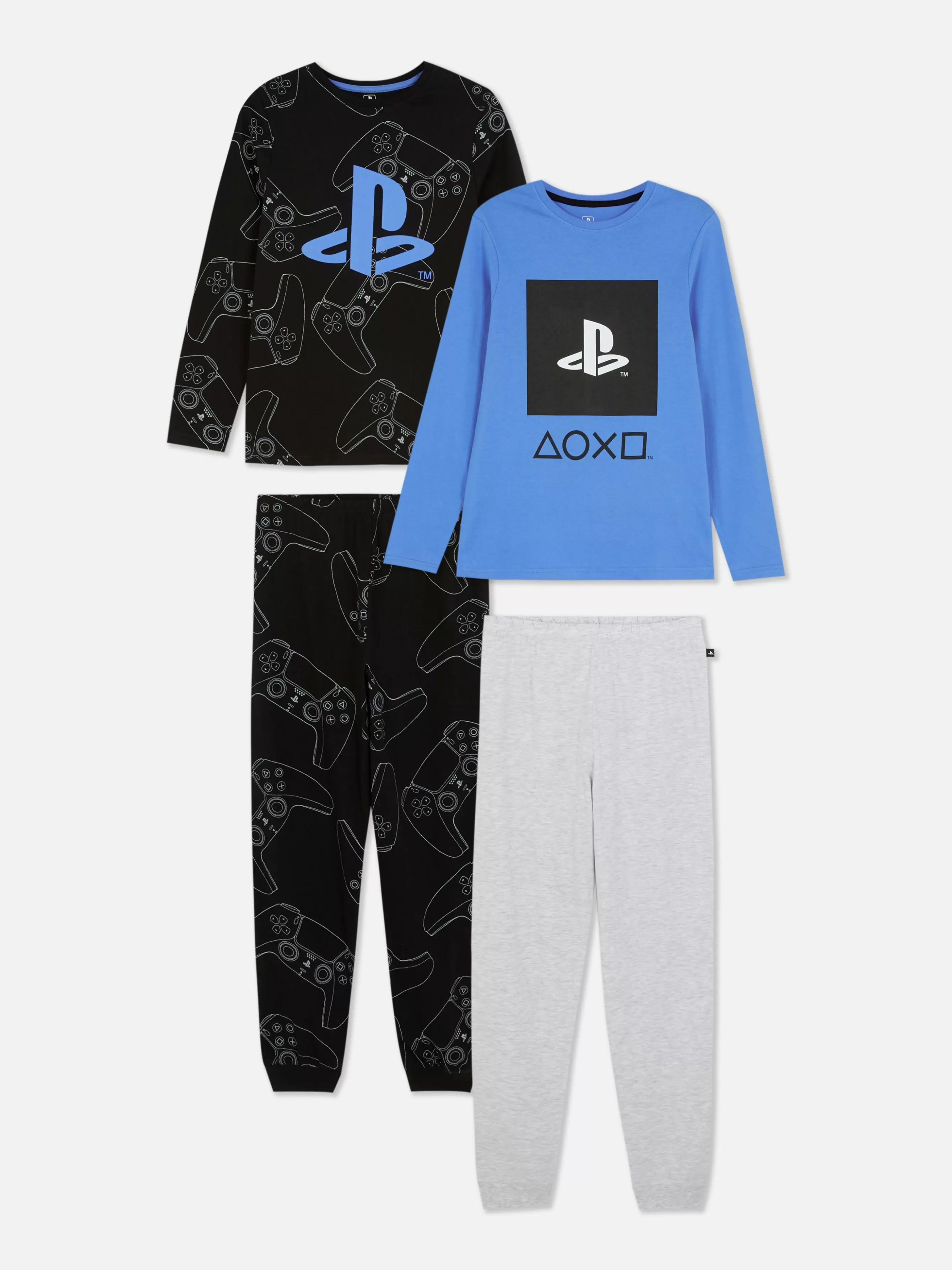 Online Primark Lot De 2 Pyjamas à Manches Longues PlayStation Noir