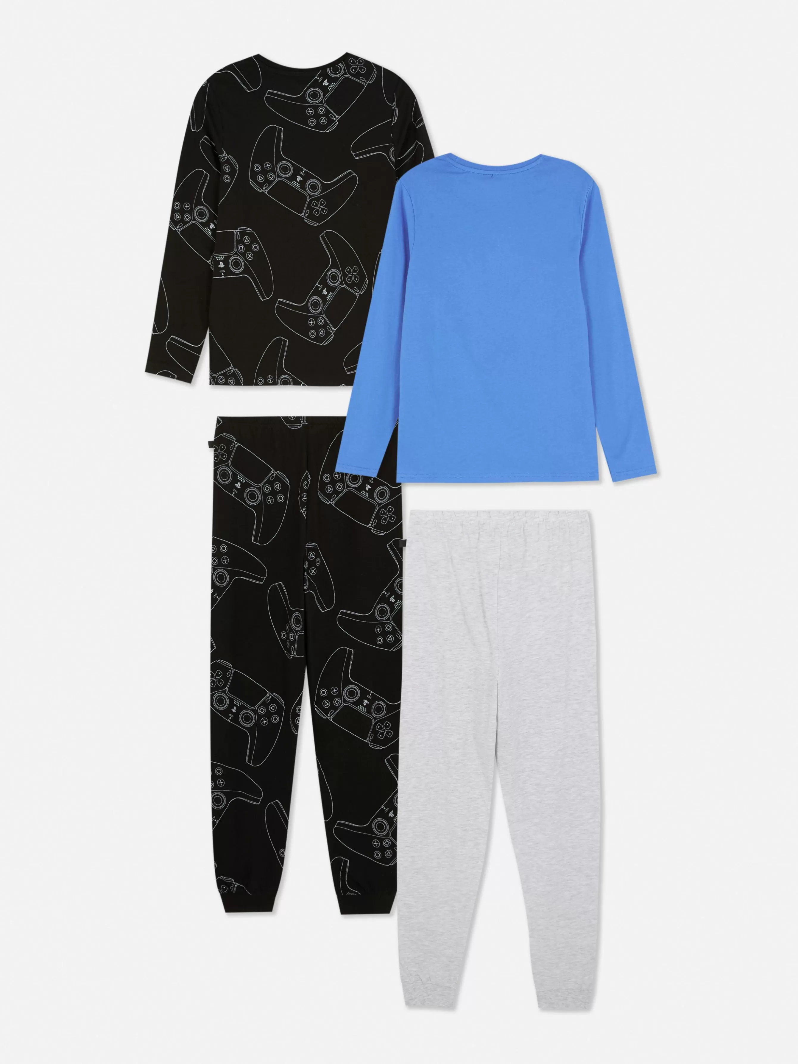 Online Primark Lot De 2 Pyjamas à Manches Longues PlayStation Noir