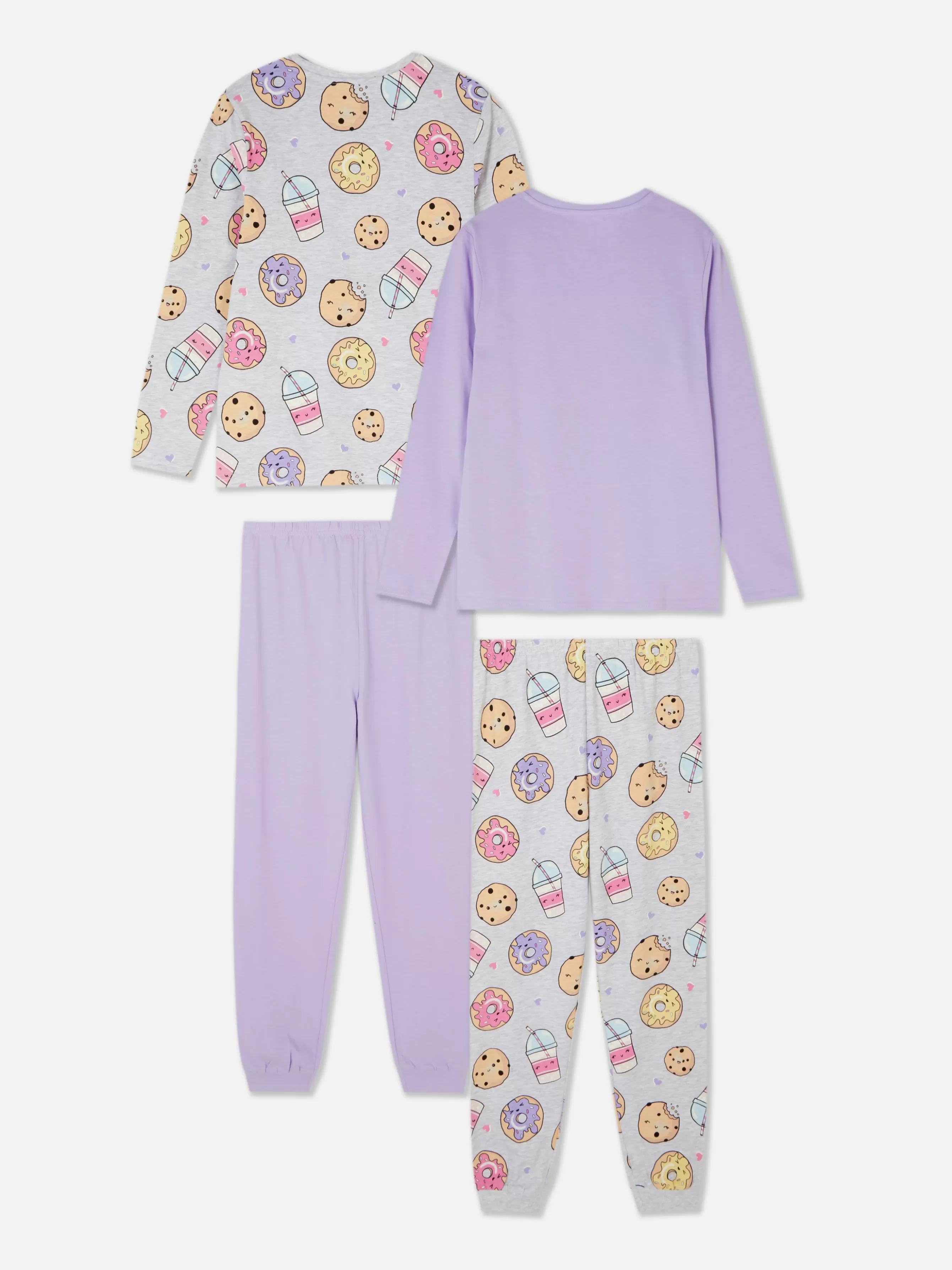 Cheap Primark Lot De 2 Pyjamas à Motifs Bubble Tea Multicolore