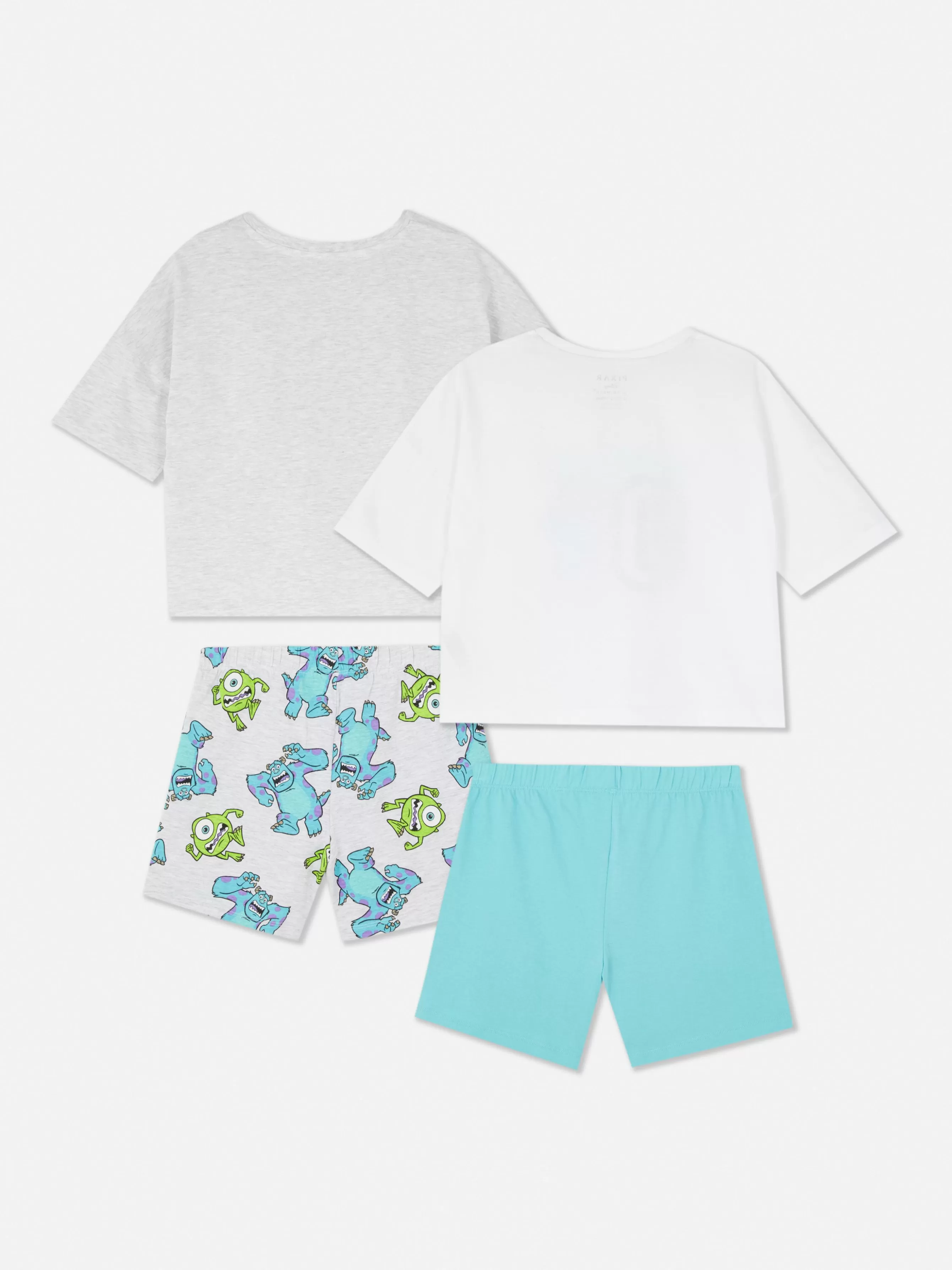 Clearance Primark Lot De 2 Pyjamas Courts Disney Monsters, Inc. Multicolore