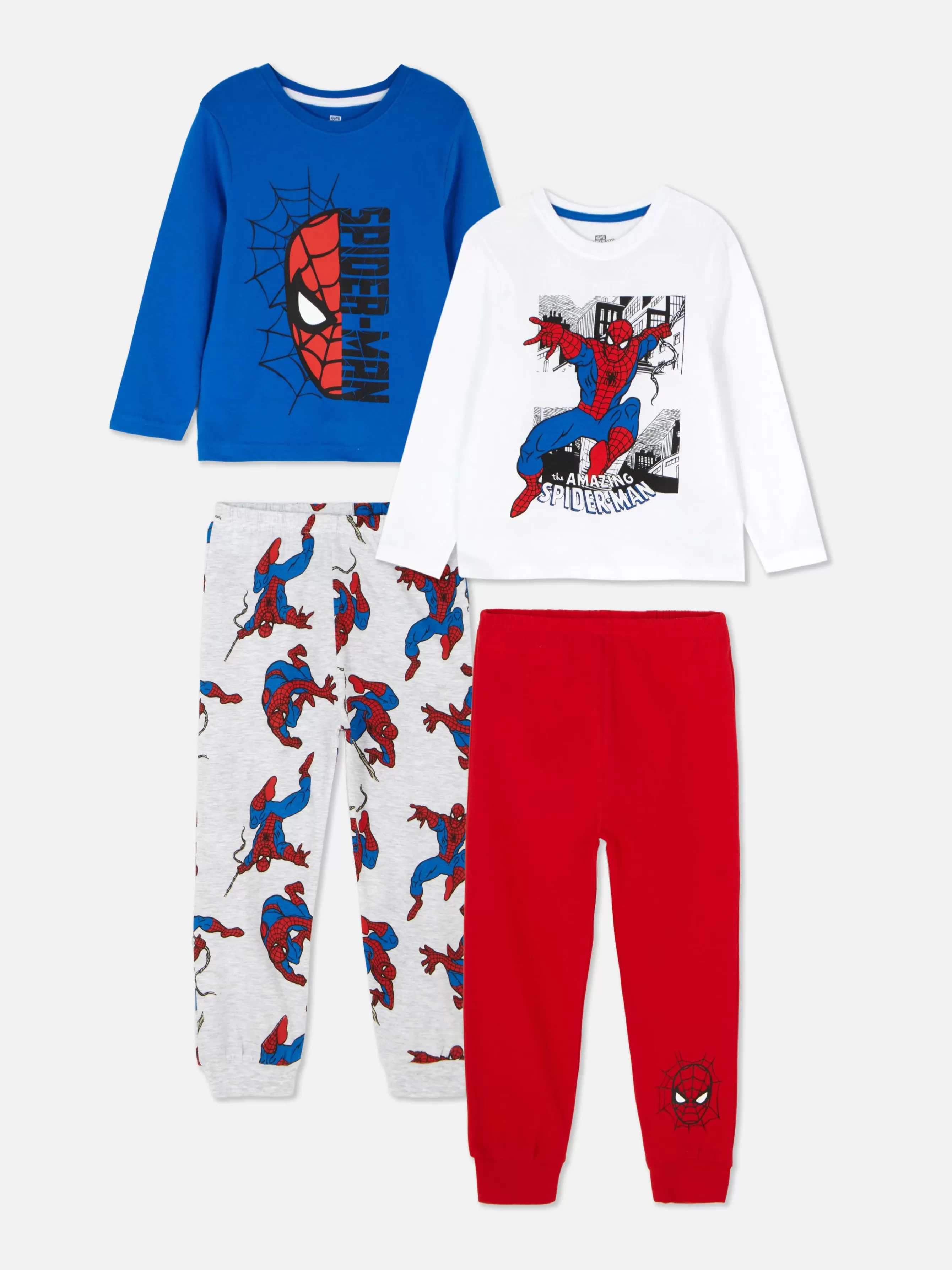 Online Primark Lot De 2 Pyjamas Graphiques Marvel Spider-Man Bleu