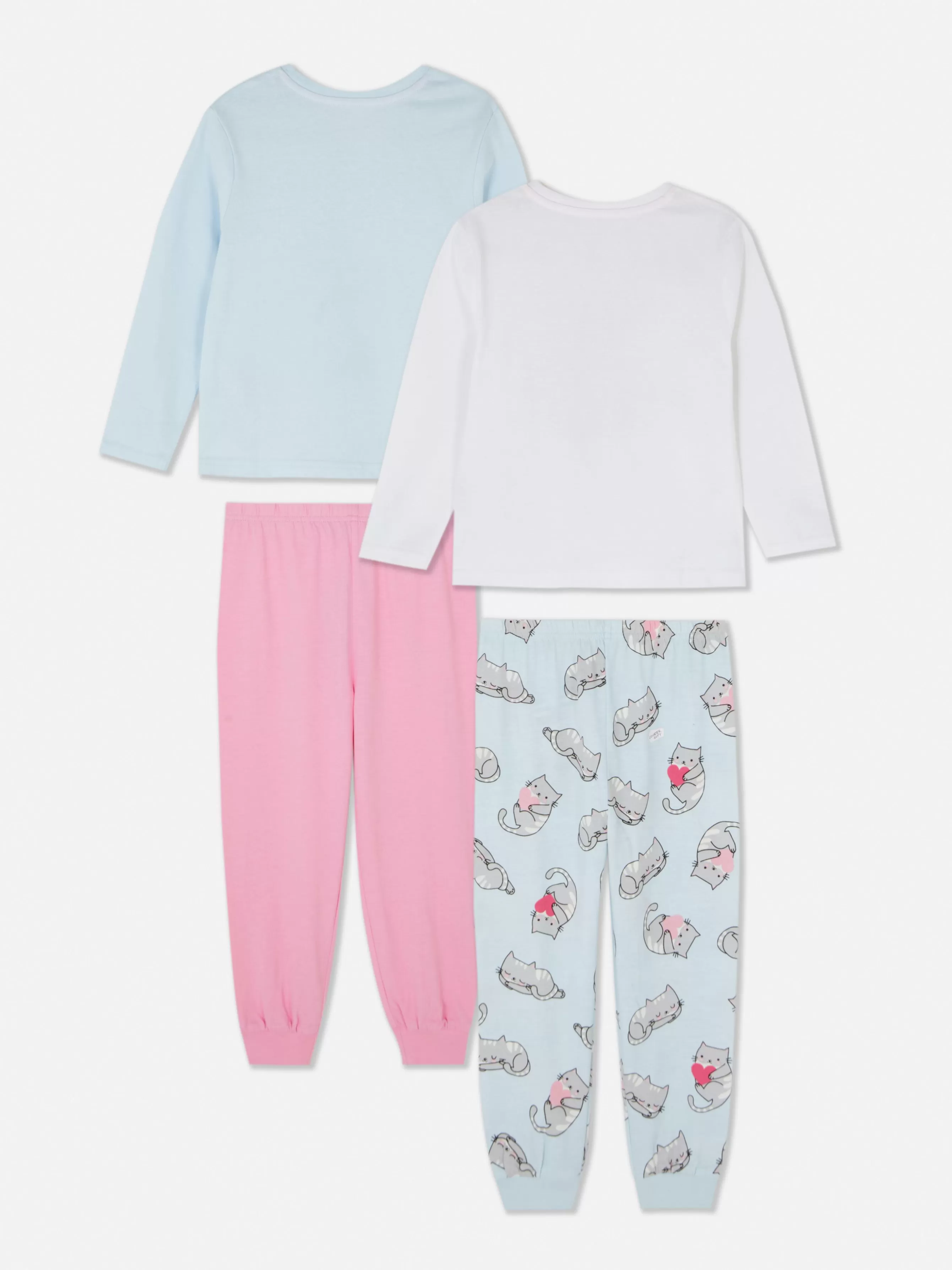 Best Sale Primark Lot De 2 Pyjamas Longs à Motif Chat Multicolore