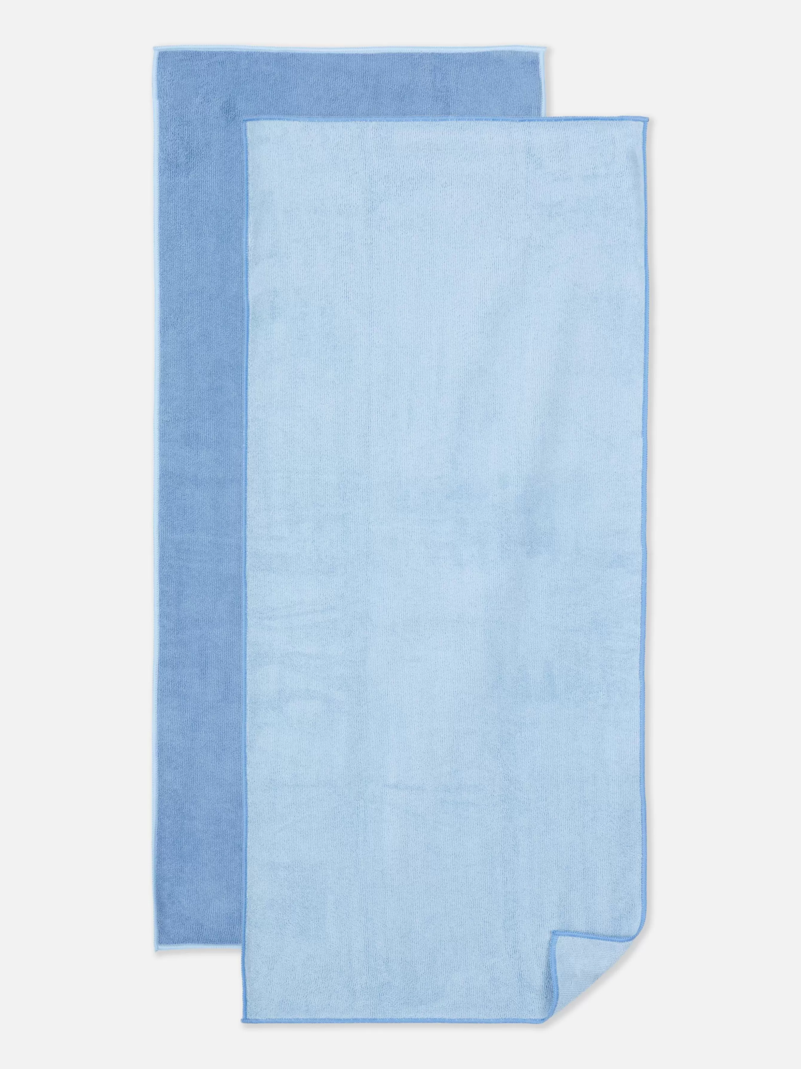 Store Primark Lot De 2 Serviettes De Sport Bleu