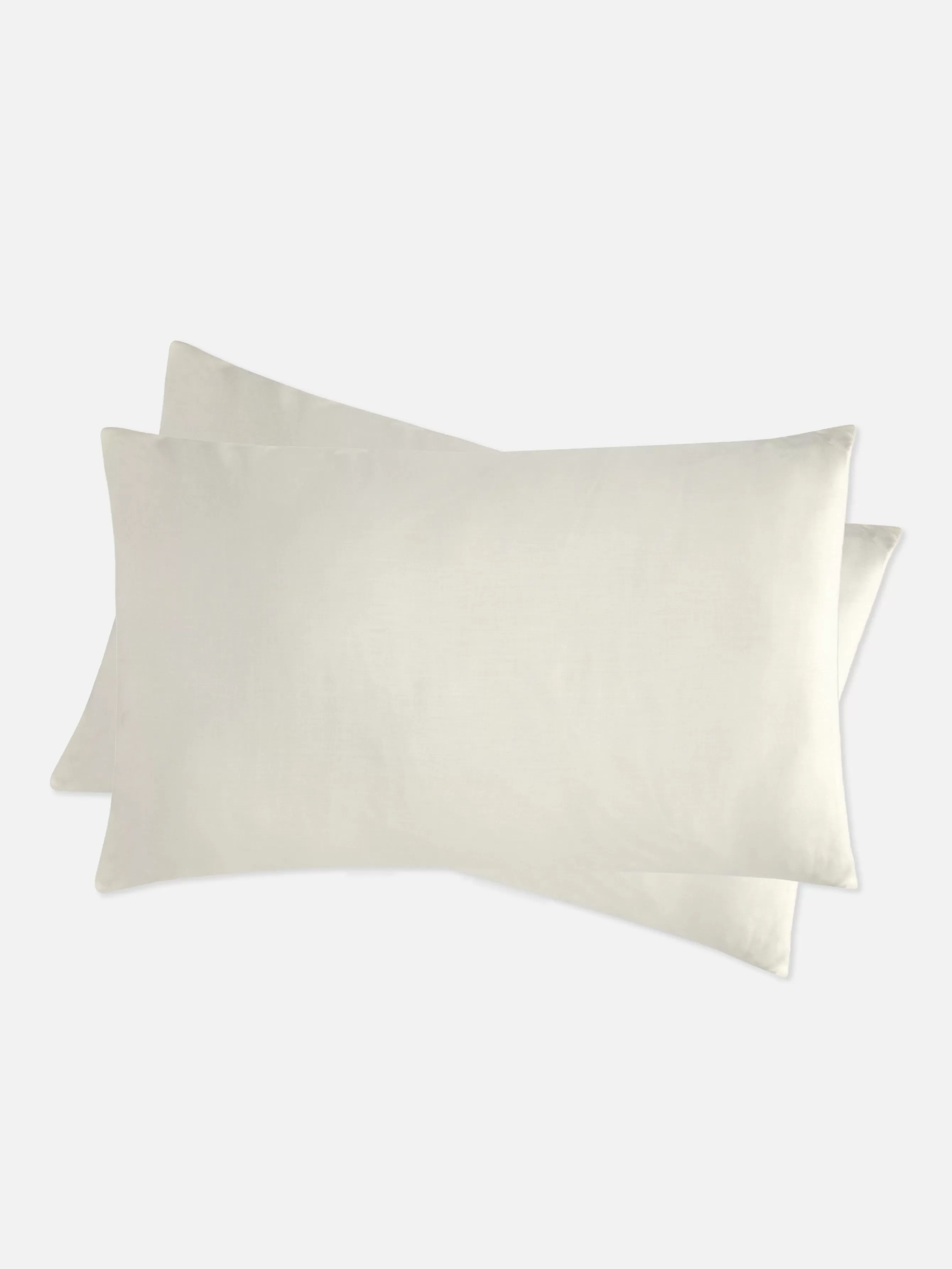 Clearance Primark Lot De 2 Taies D'oreiller En Satin Blanc