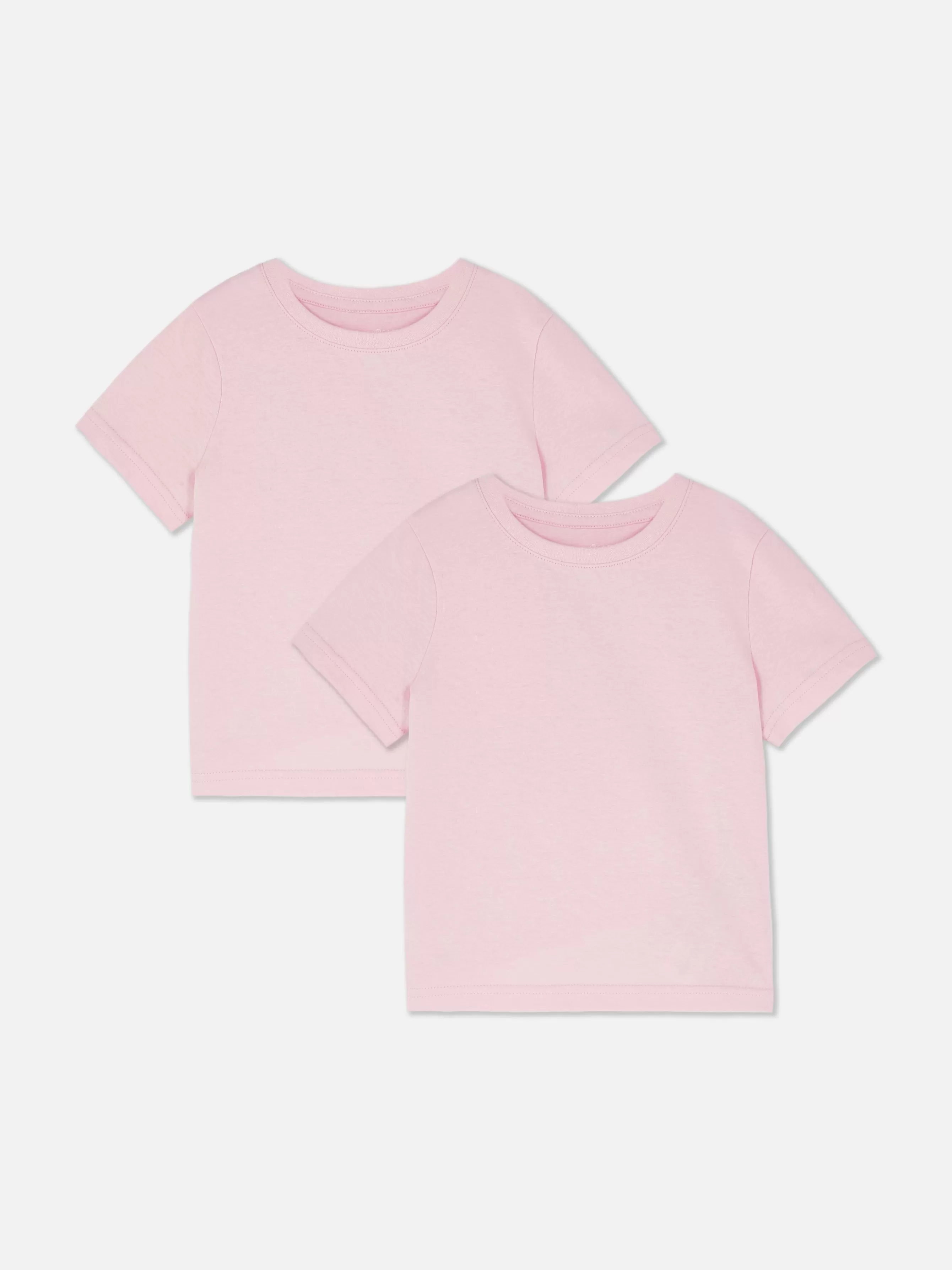 Hot Primark Lot De 2 T-shirts D'école à Manches Courtes Rose