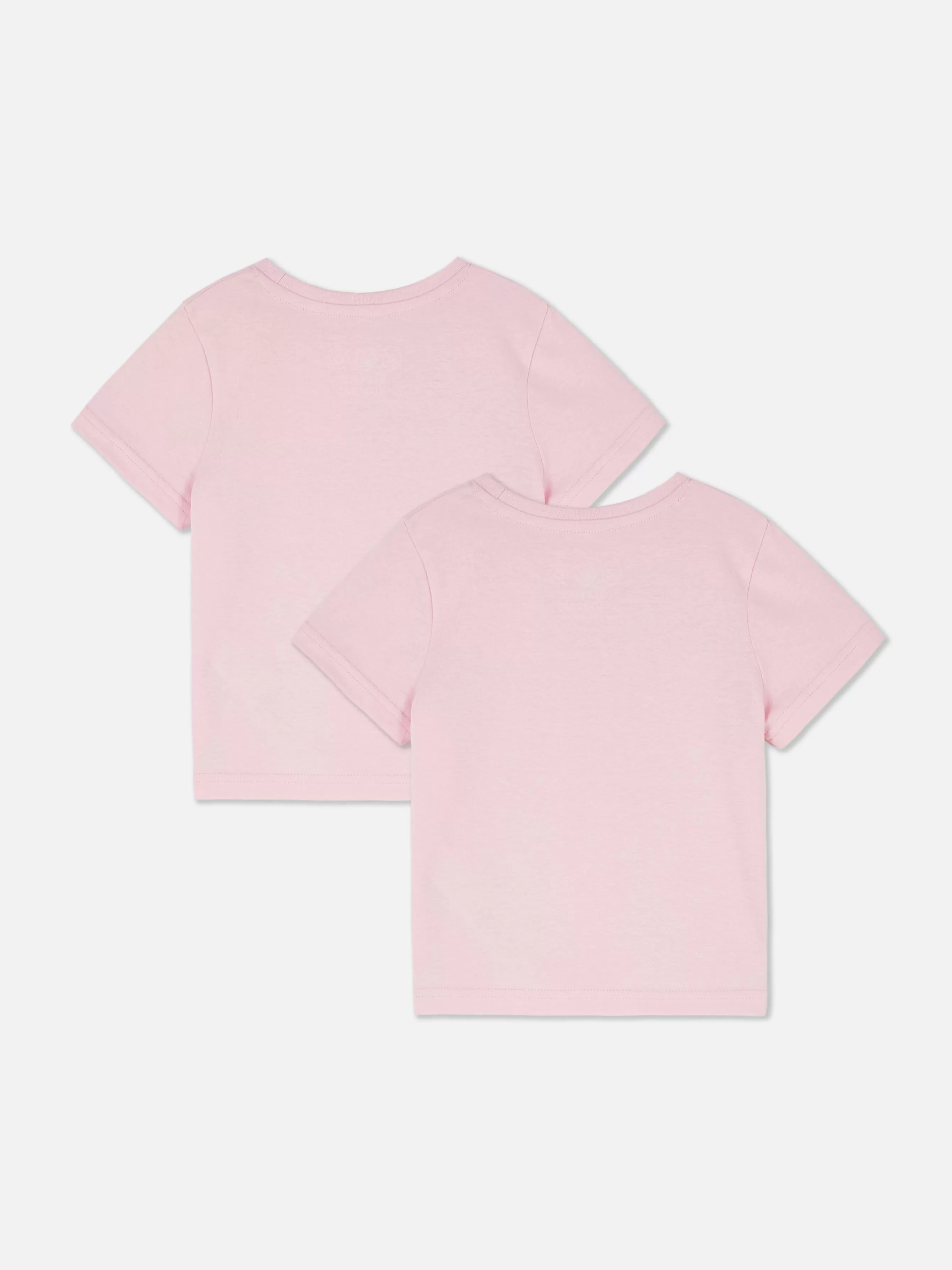 Hot Primark Lot De 2 T-shirts D'école à Manches Courtes Rose