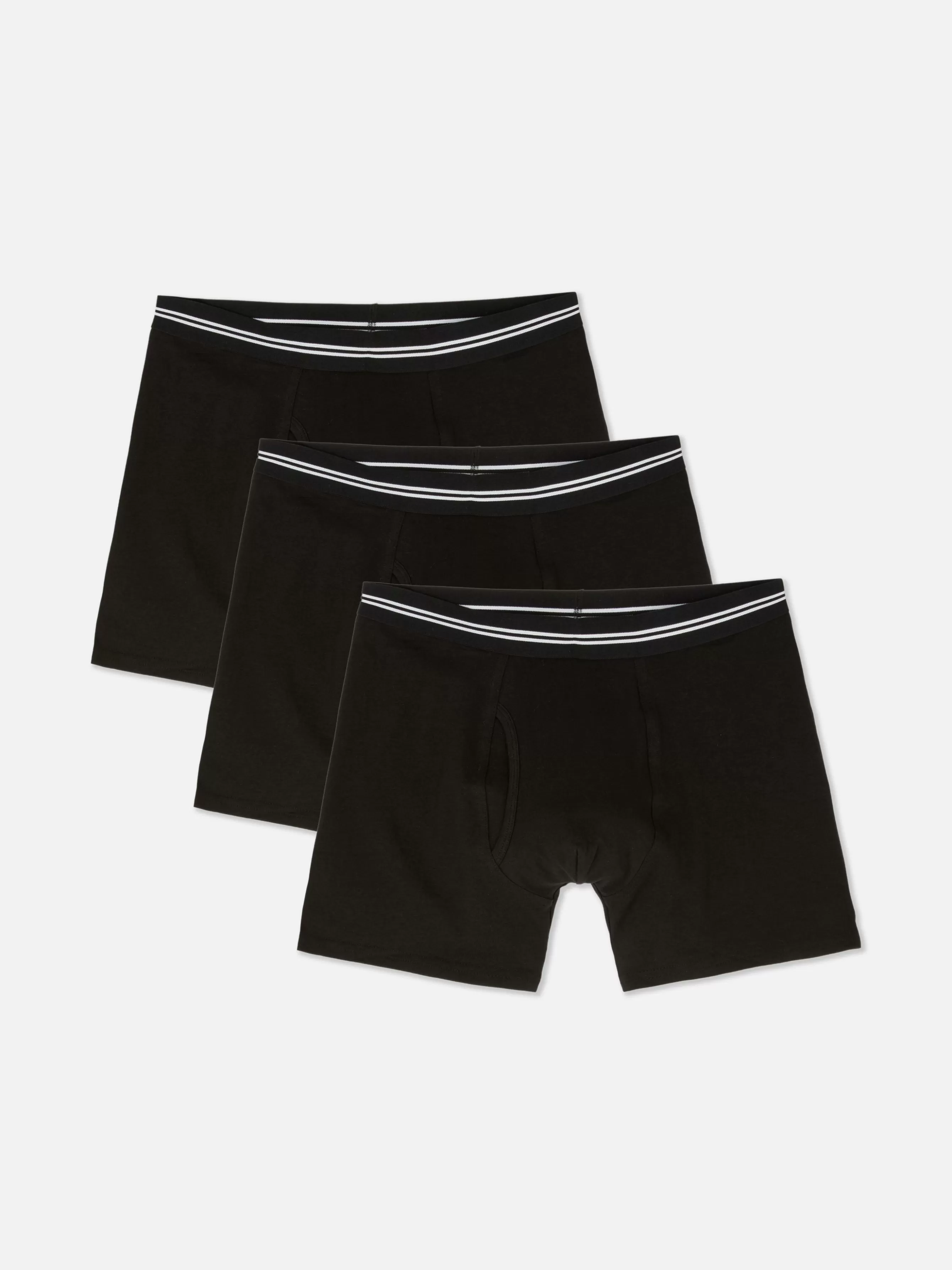 Outlet Primark Lot De 3 Boxers à Taille Rayée Noir