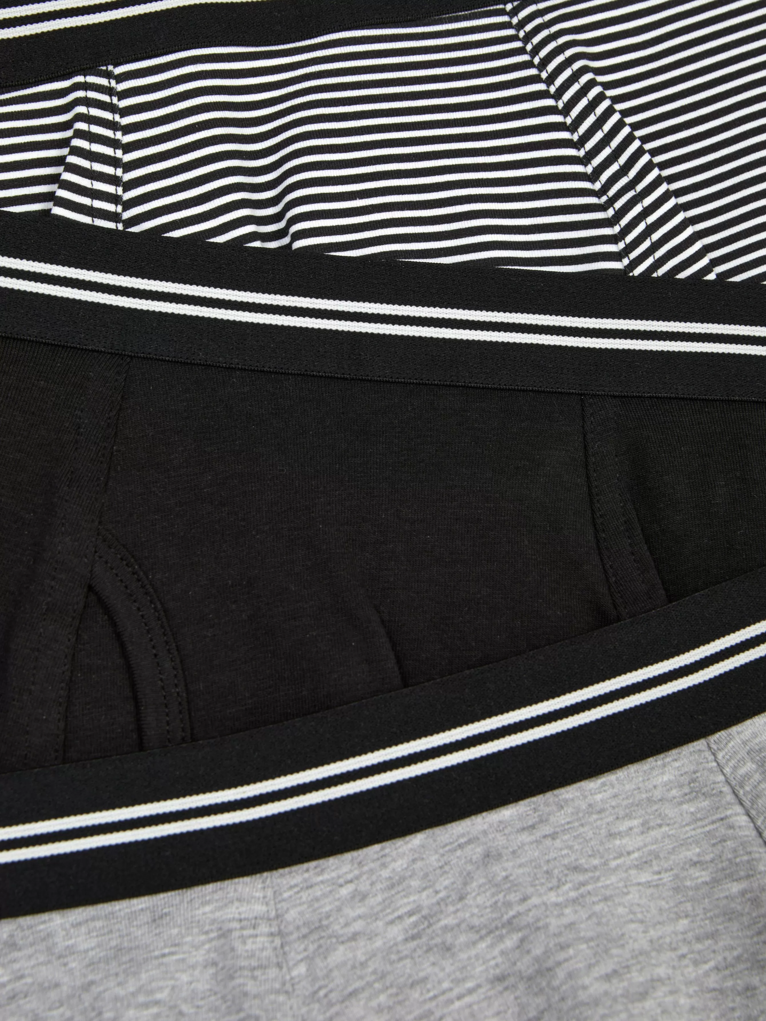 Cheap Primark Lot De 3 Boxers à Taille Rayée Noir