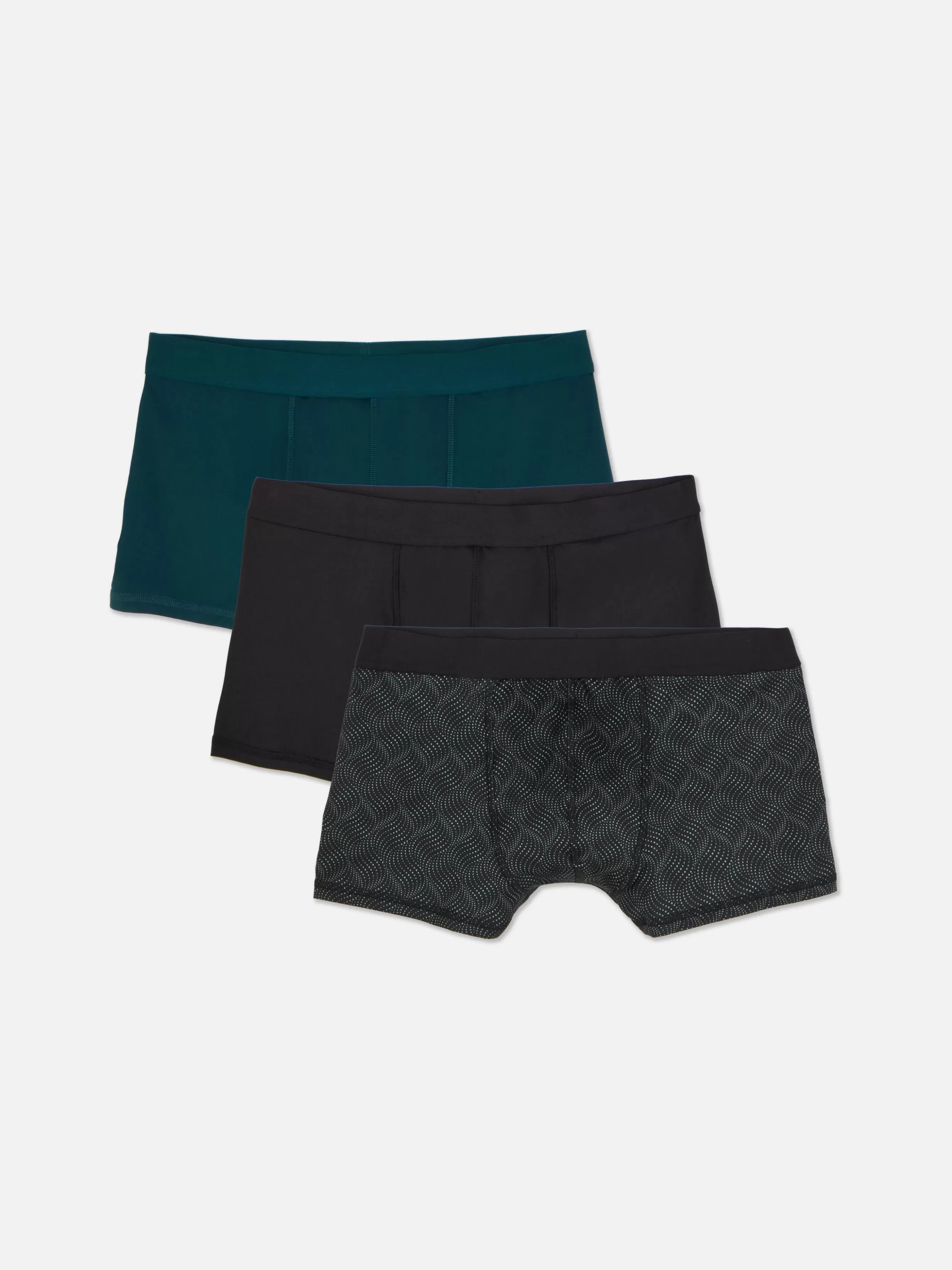 Clearance Primark Lot De 3 Boxers Hipster Variés Bleu sarcelle