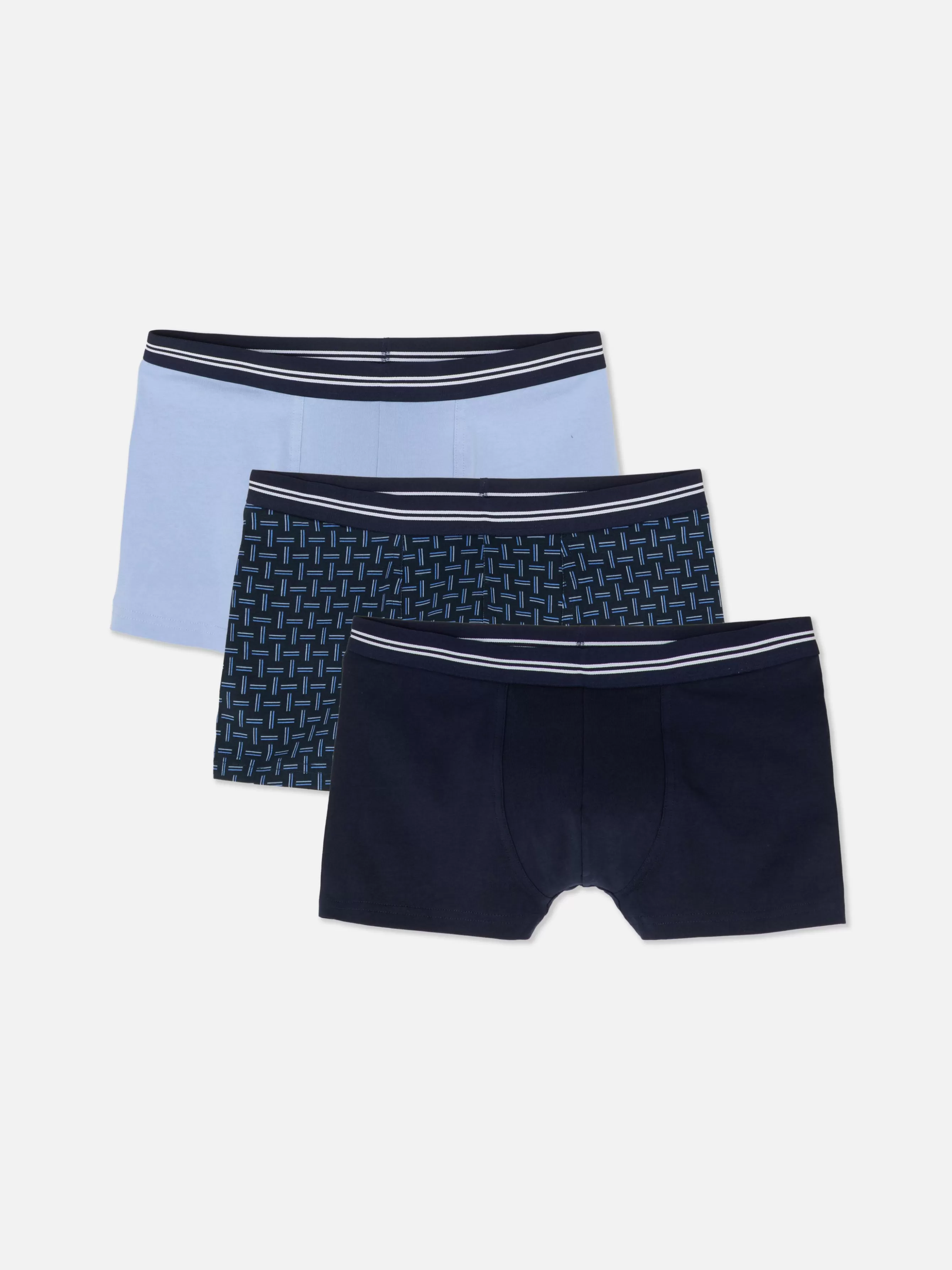 Clearance Primark Lot De 3 Boxers Variés Bleu marine