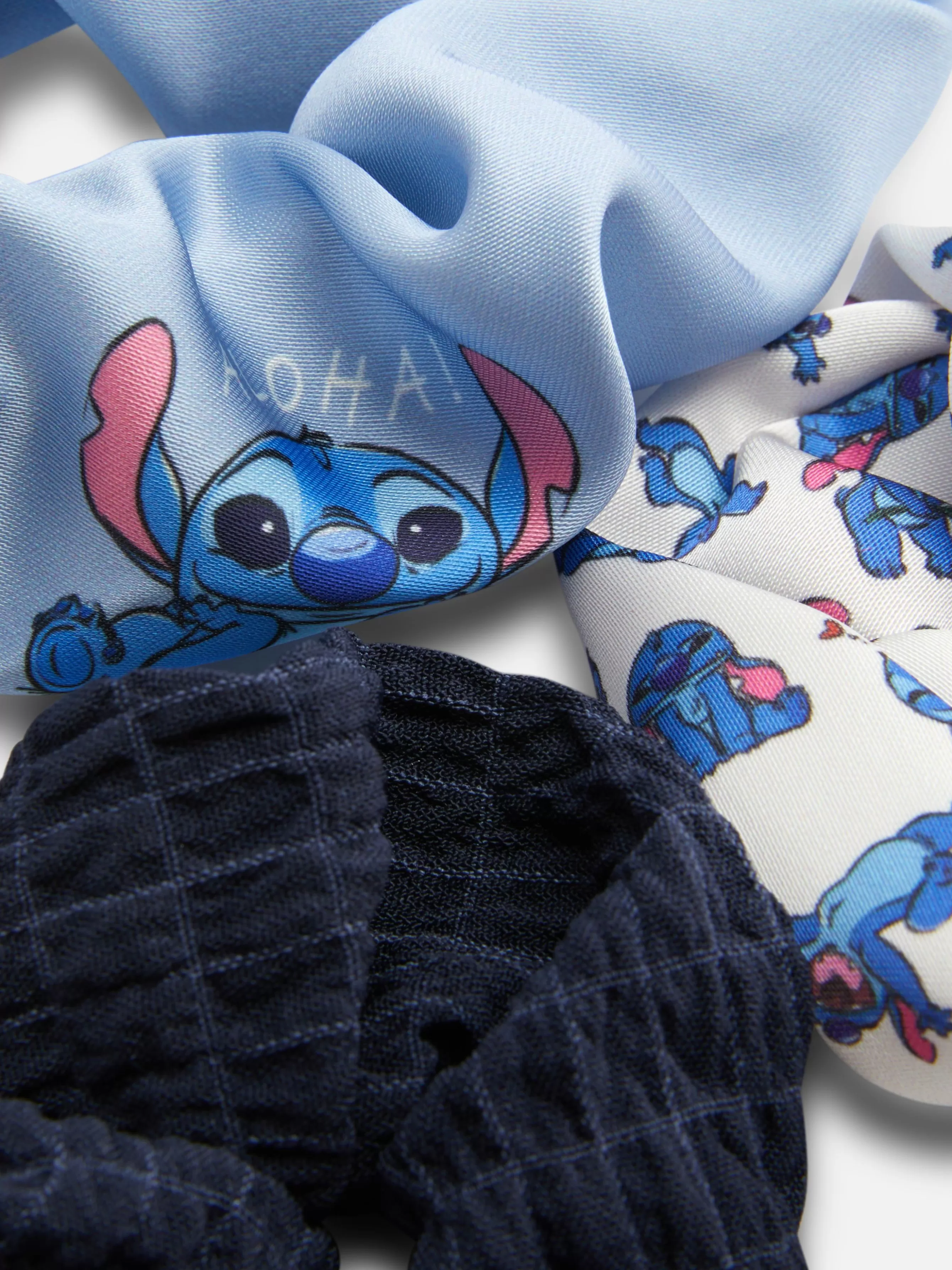 Best Sale Primark Lot De 3 Chouchous Disney Lilo & Stitch Bleu marine