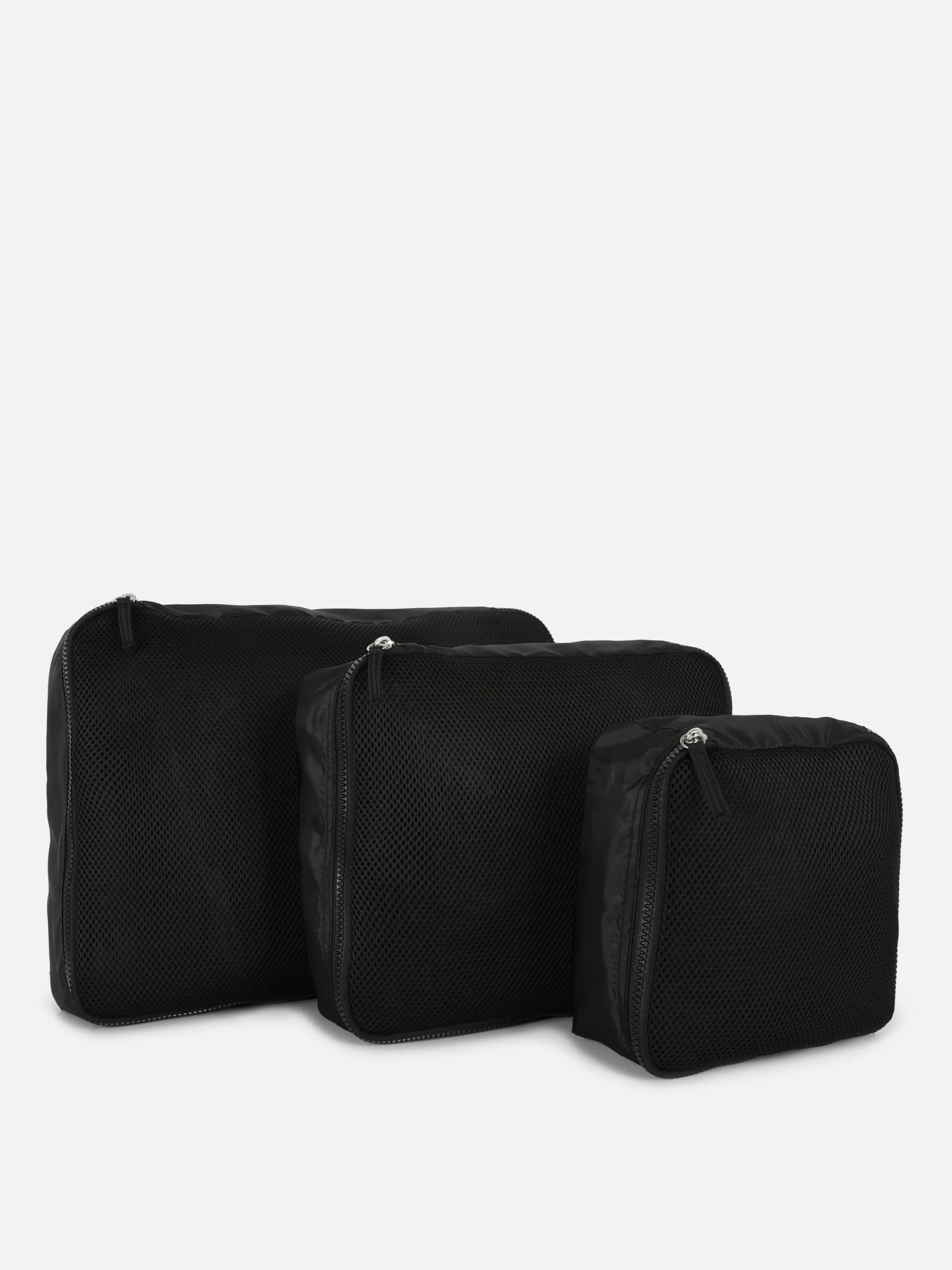 Outlet Primark Lot De 3 Cubes De Rangement En Maille Noir