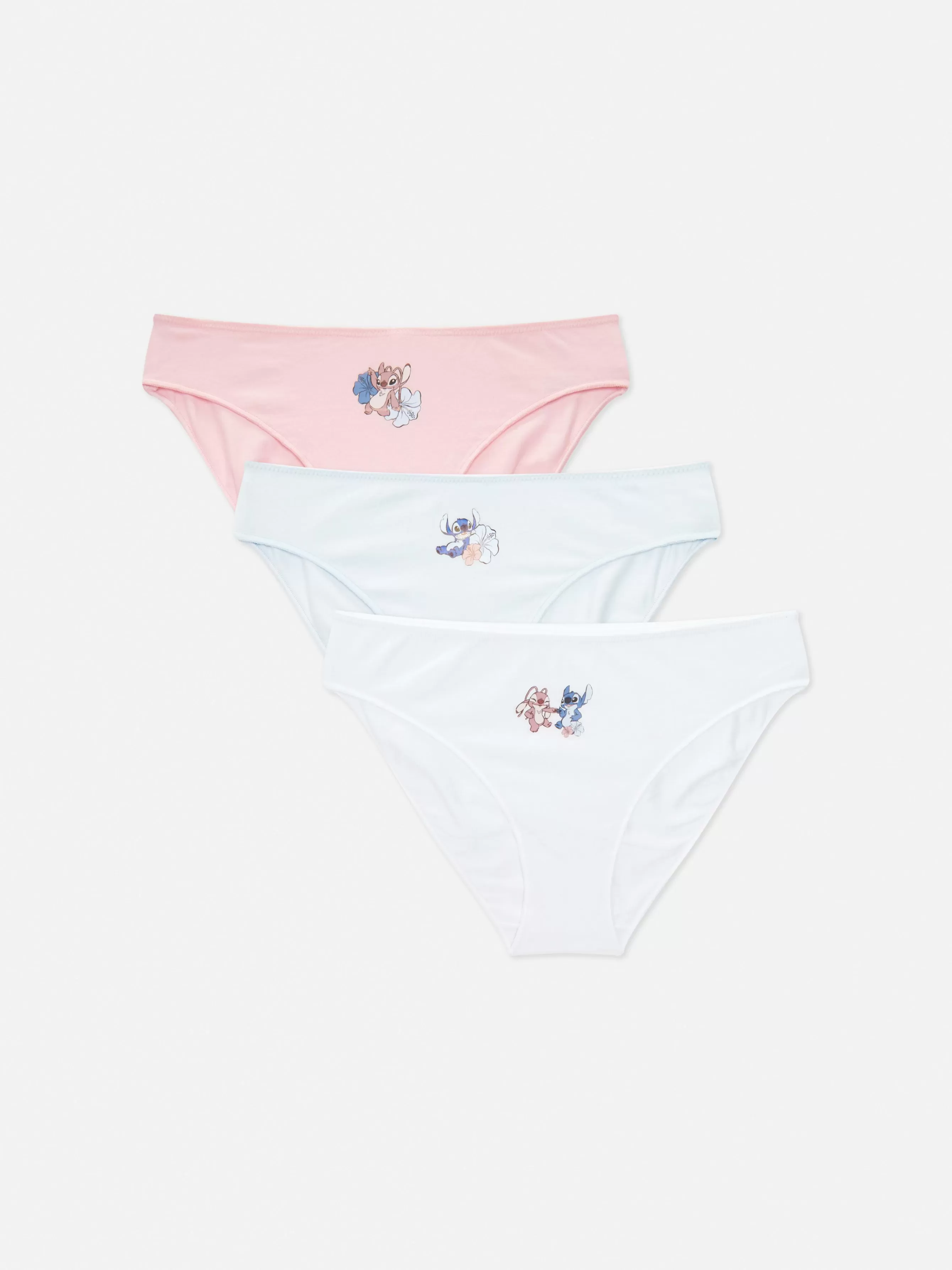 Outlet Primark Lot De 3 Culottes Disney Lilo & Stitch Bleu