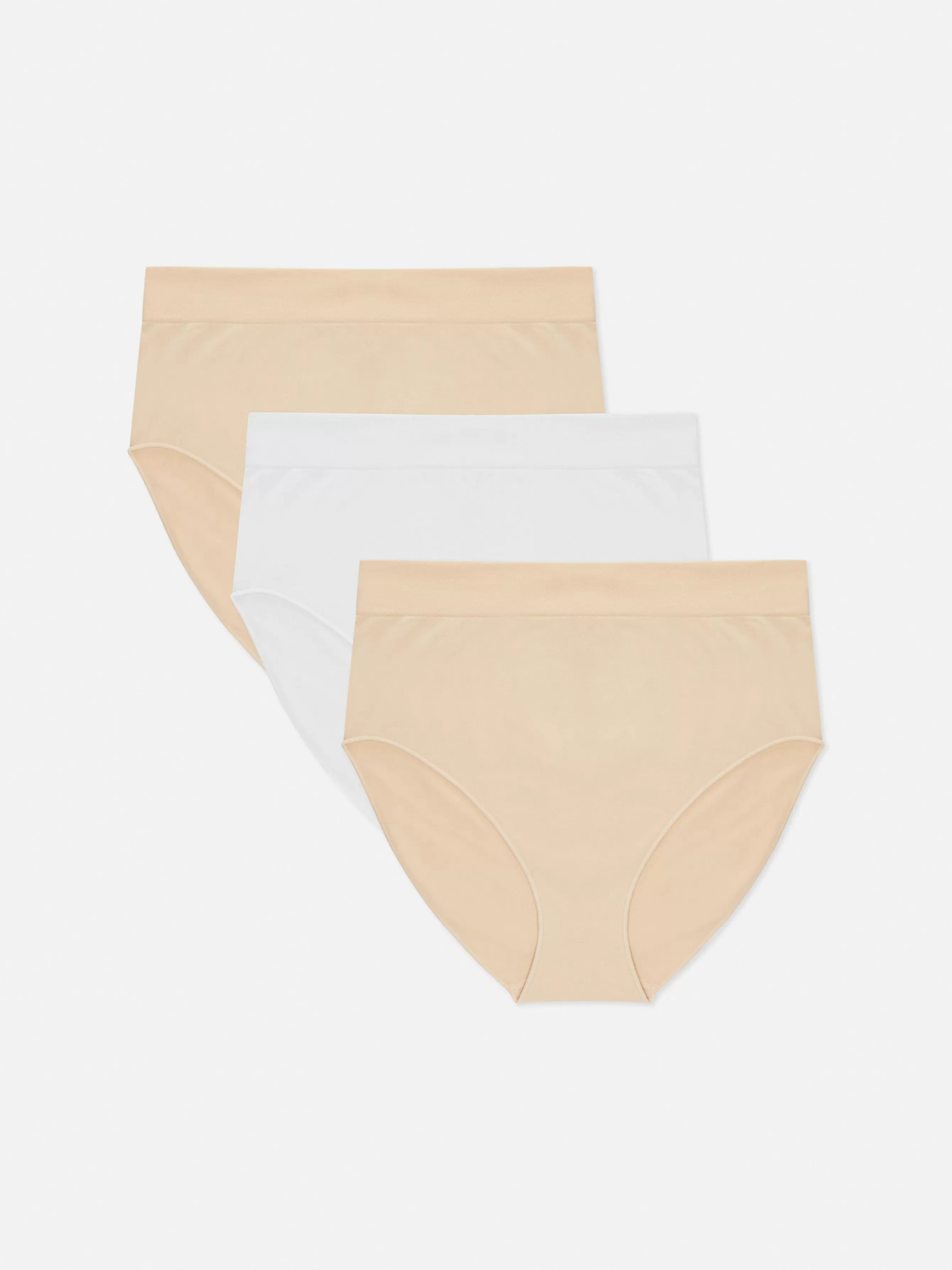 Store Primark Lot De 3 Culottes Hautes Et Couvrantes Sans Coutures Taupe