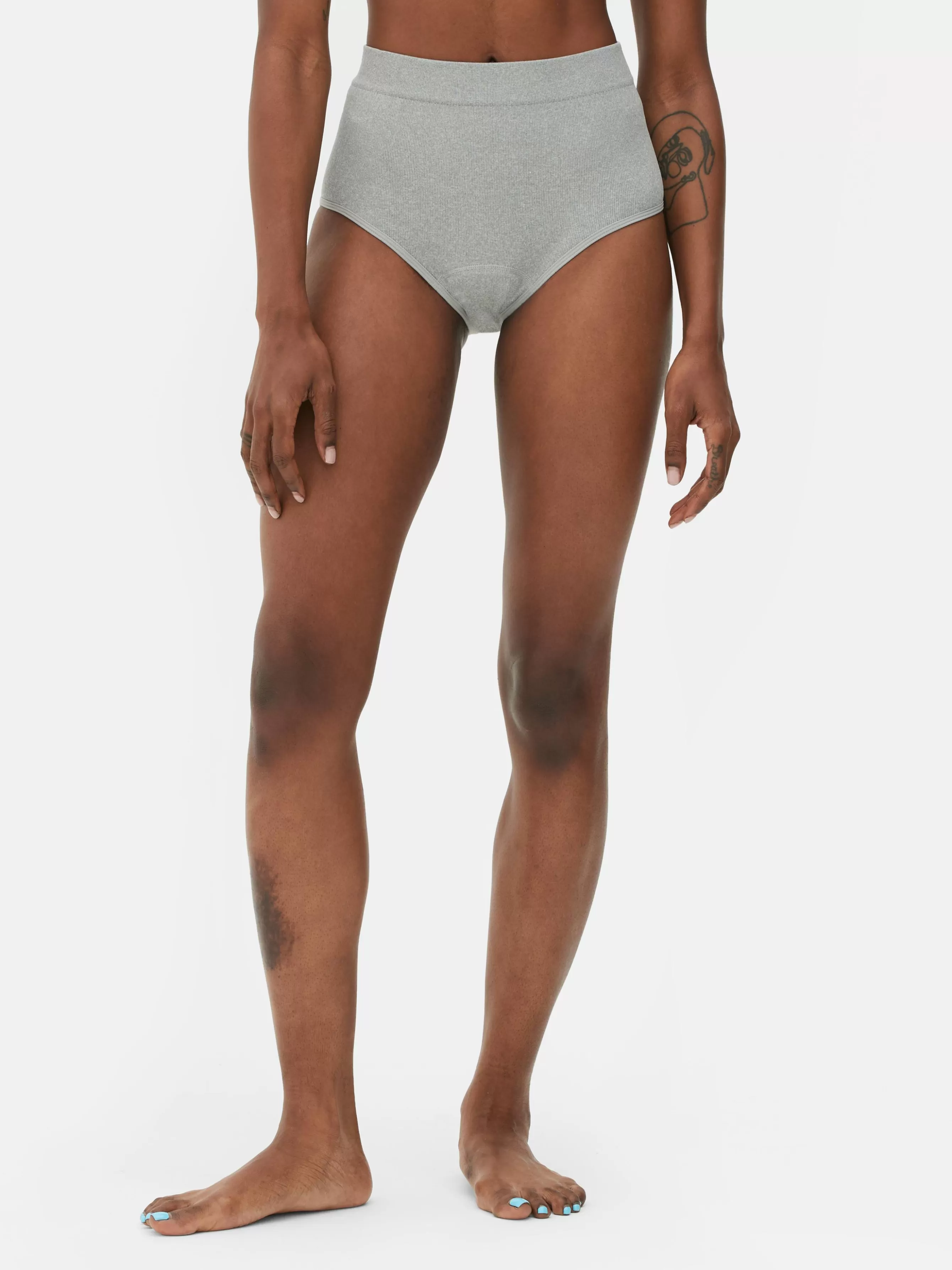 Hot Primark Lot De 3 Culottes Menstruelles Côtelées Taille Haute Noir