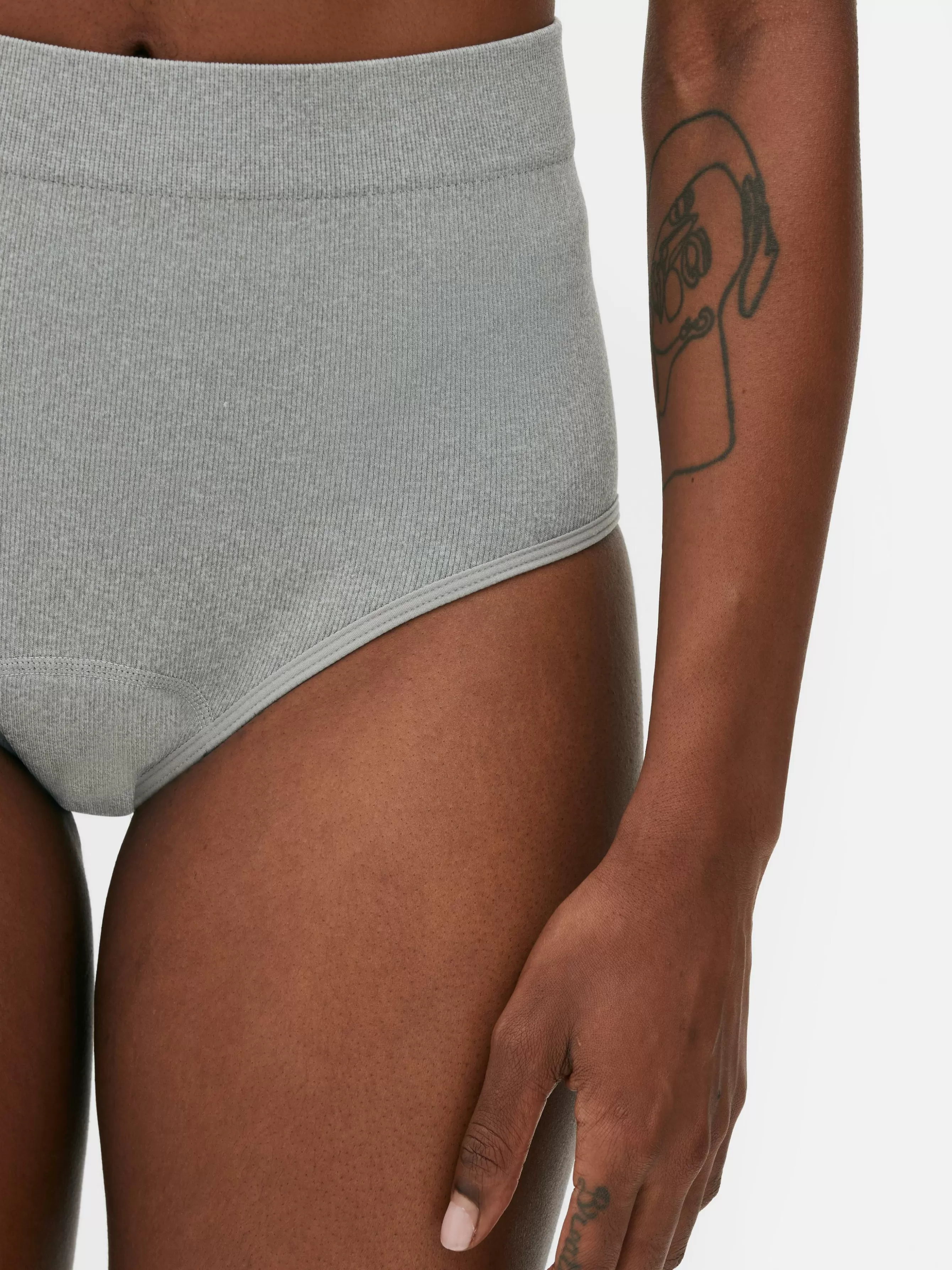 Hot Primark Lot De 3 Culottes Menstruelles Côtelées Taille Haute Noir