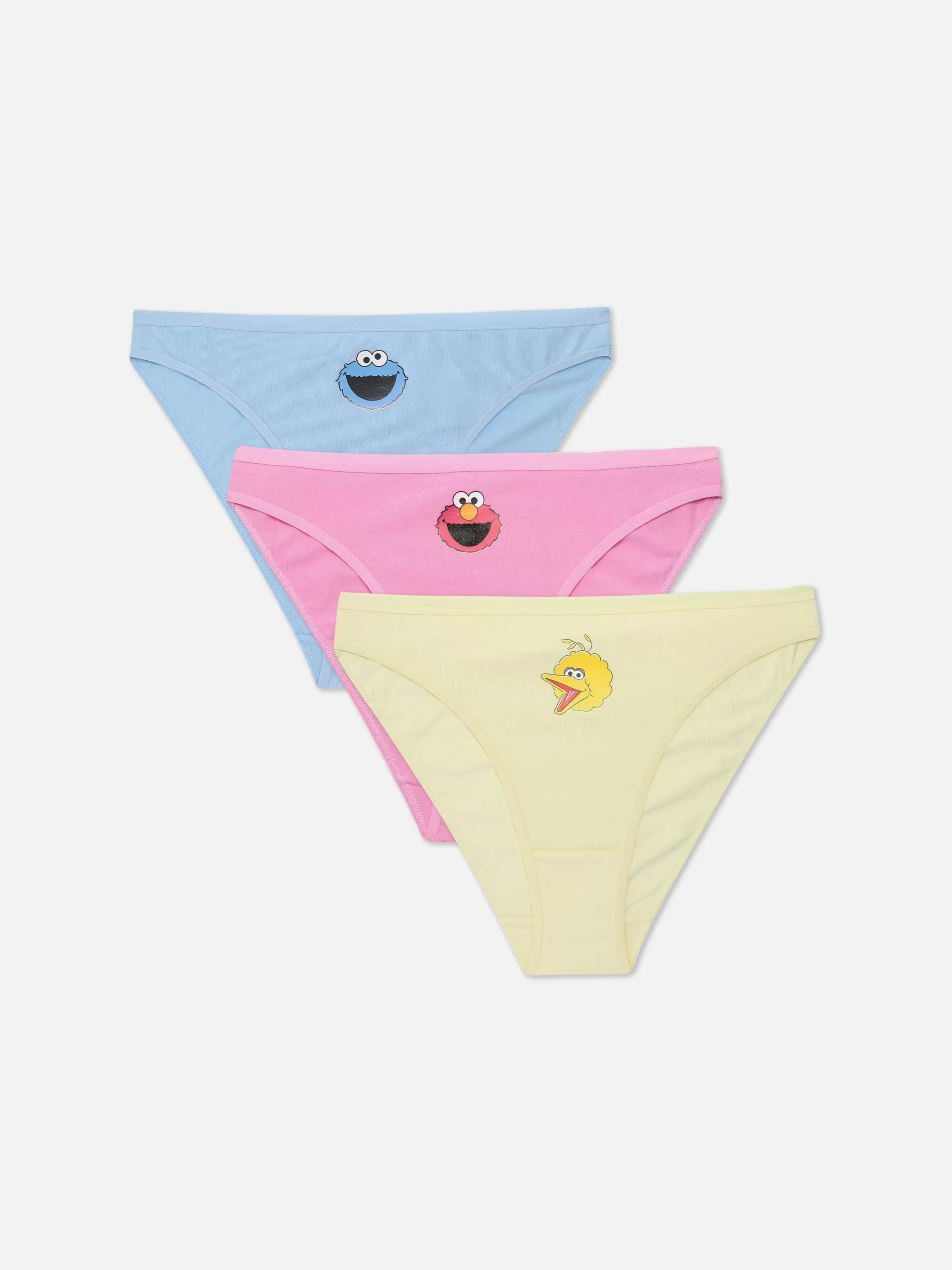 Discount Primark Lot De 3 Culottes Personnage Sesame Street Jaune