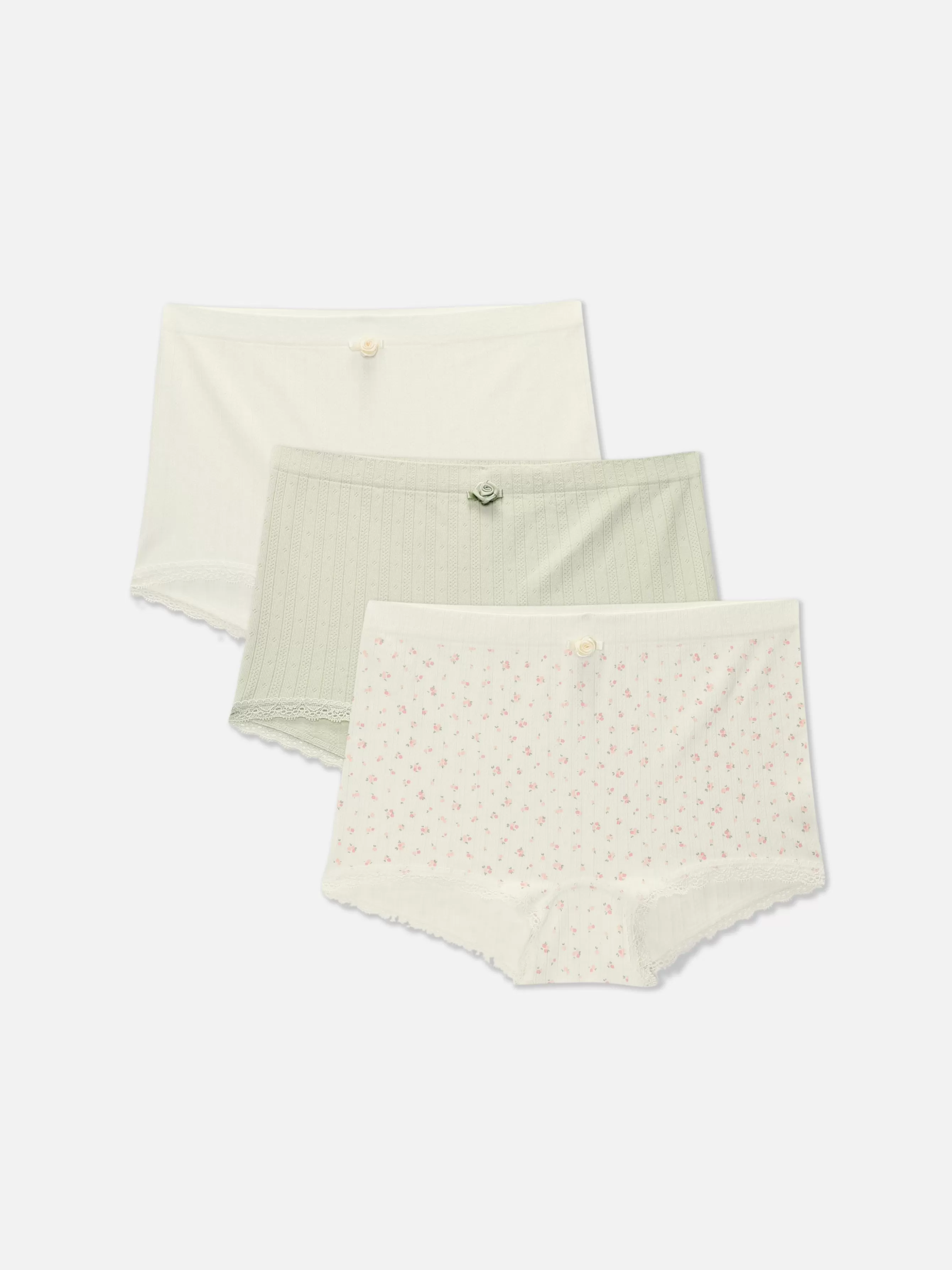 Flash Sale Primark Lot De 3 Culottes Taille Haute Sans Coutures Rose clair