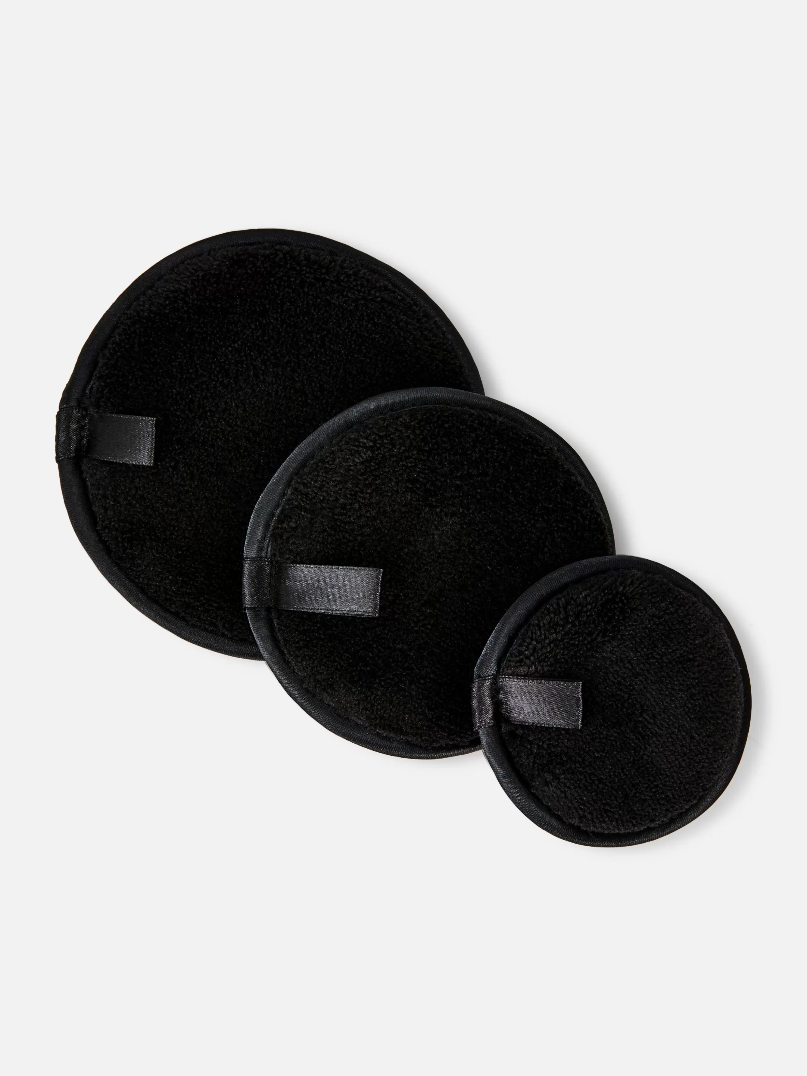 New Primark Lot De 3 Disques Exfoliants De Tailles Différentes Noir