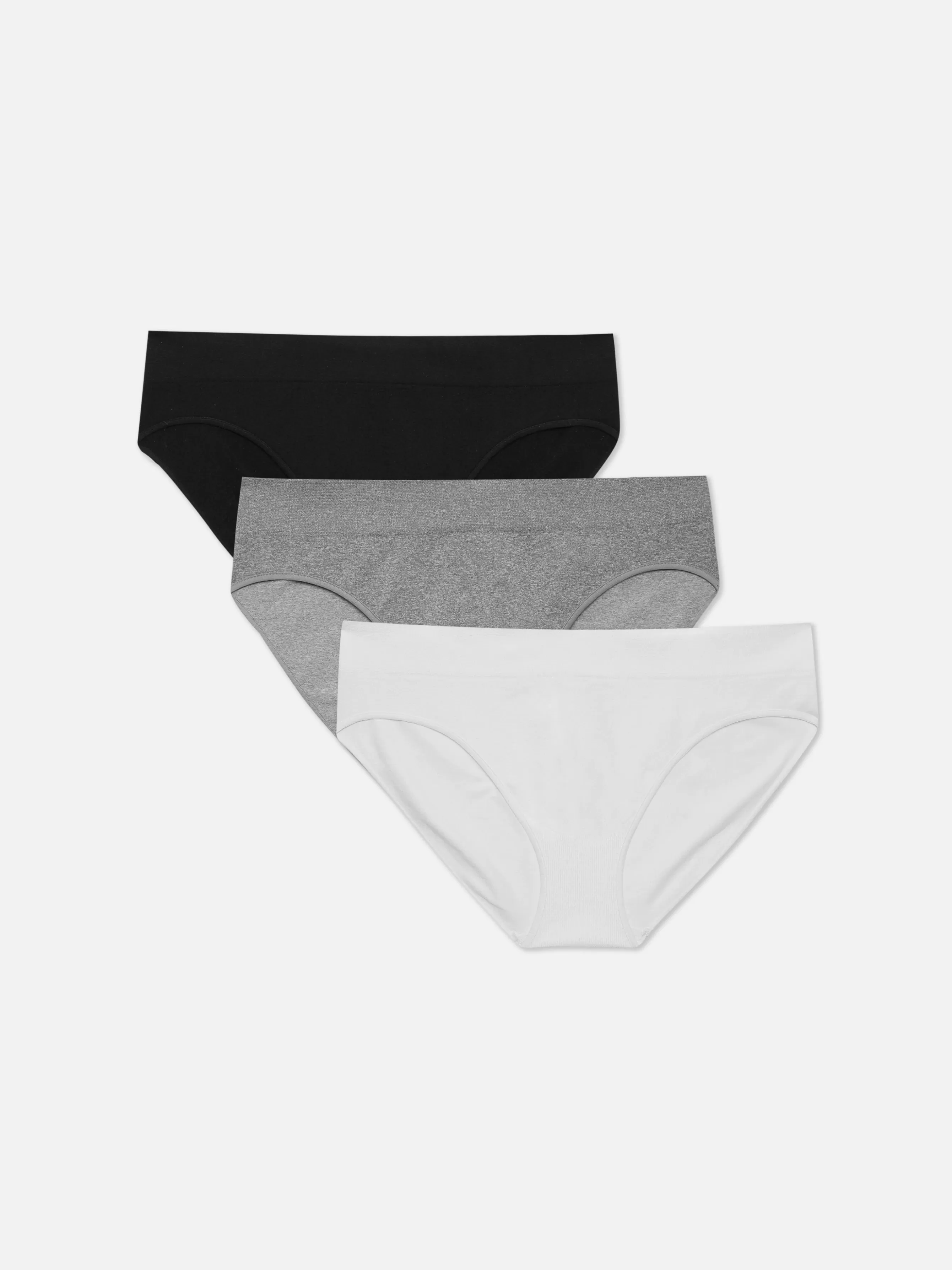 Best Sale Primark Lot De 3 Mini Culottes Sans Couture Essential Noir/Blanc