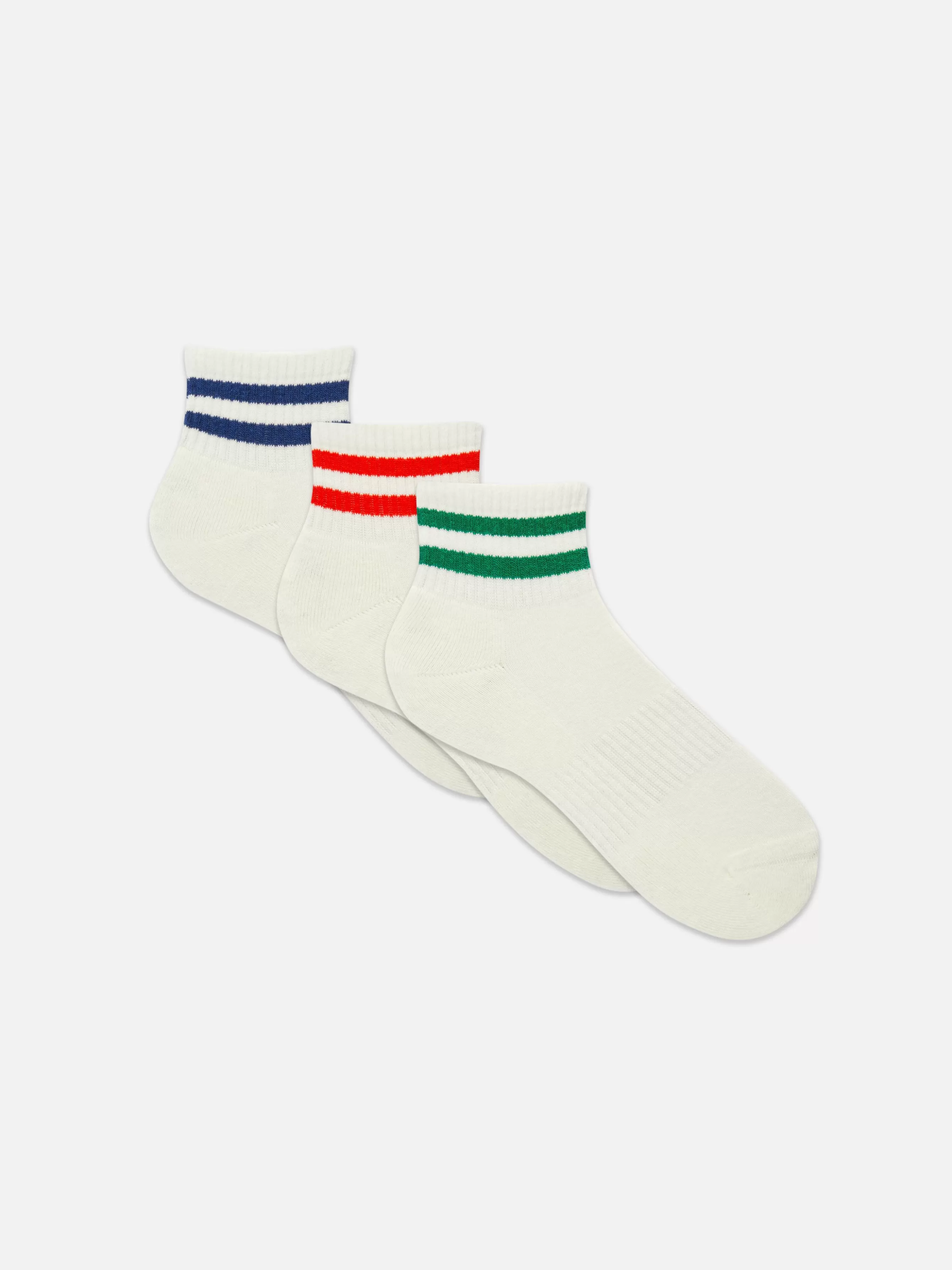 Flash Sale Primark Lot De 3 Paires De Chaussettes à Rayures Rouge