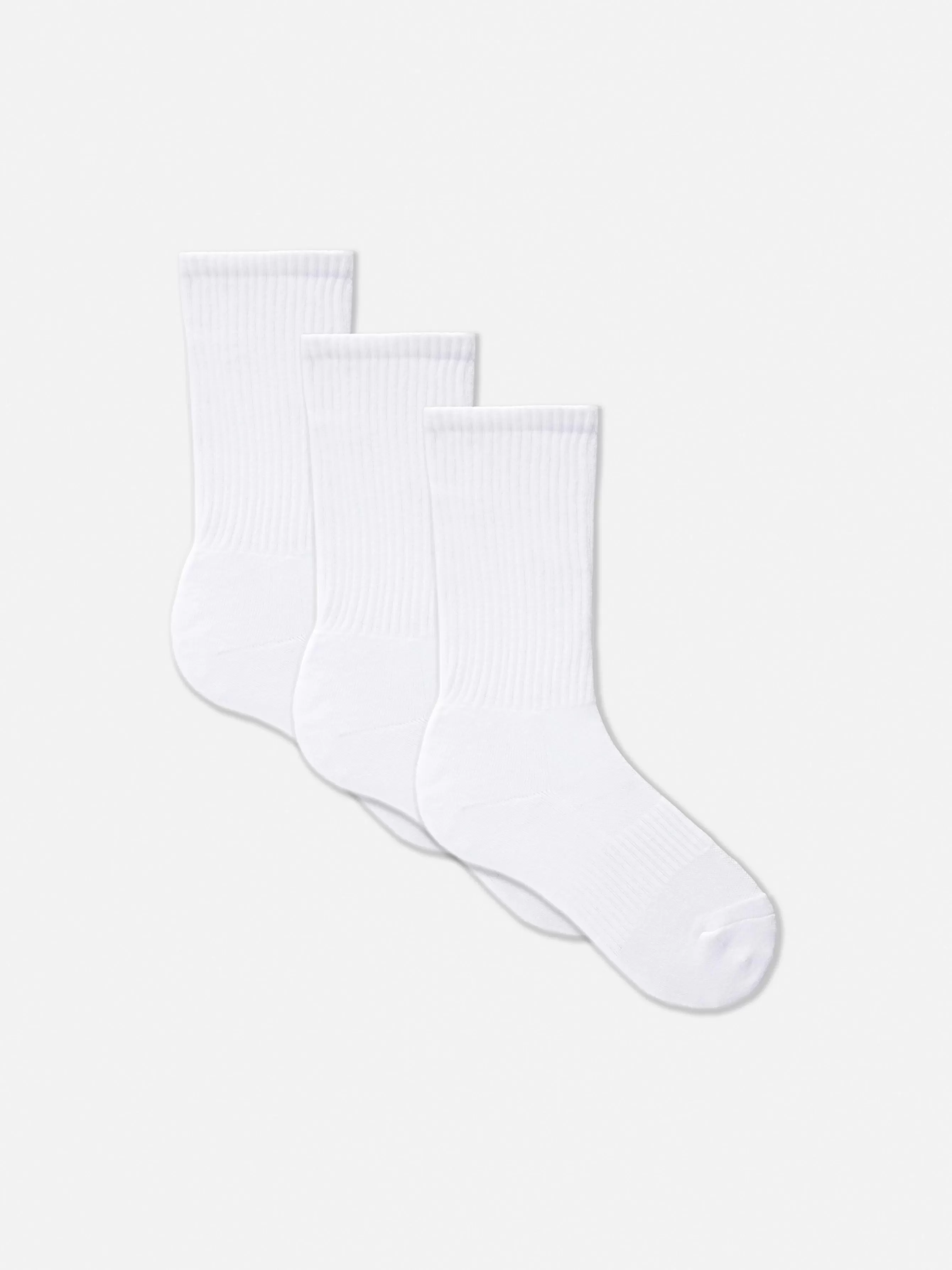 Sale Primark Lot De 3 Paires De Chaussettes De Sport Blanc