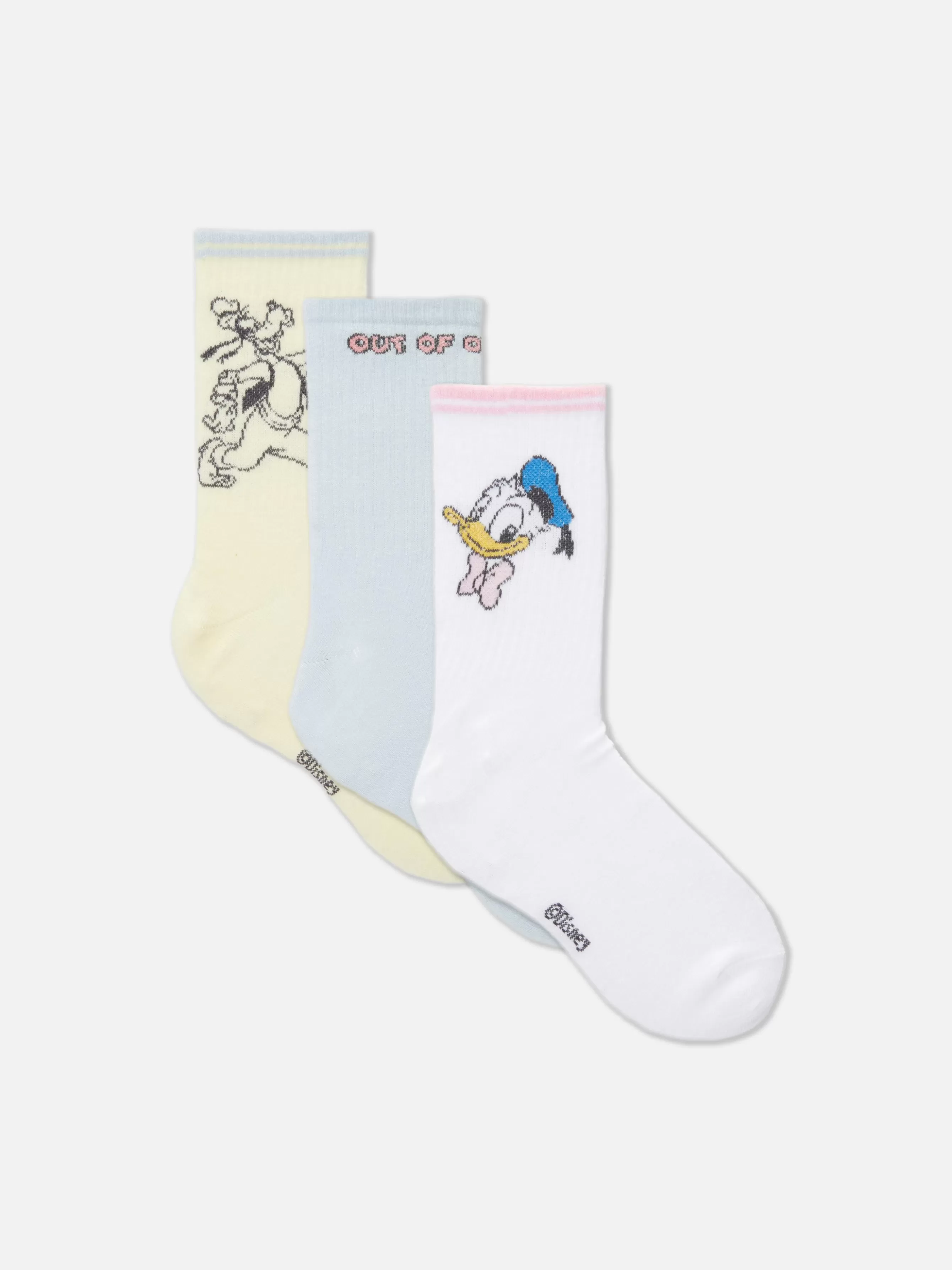 New Primark Lot De 3 Paires De Chaussettes Disney Multicolore