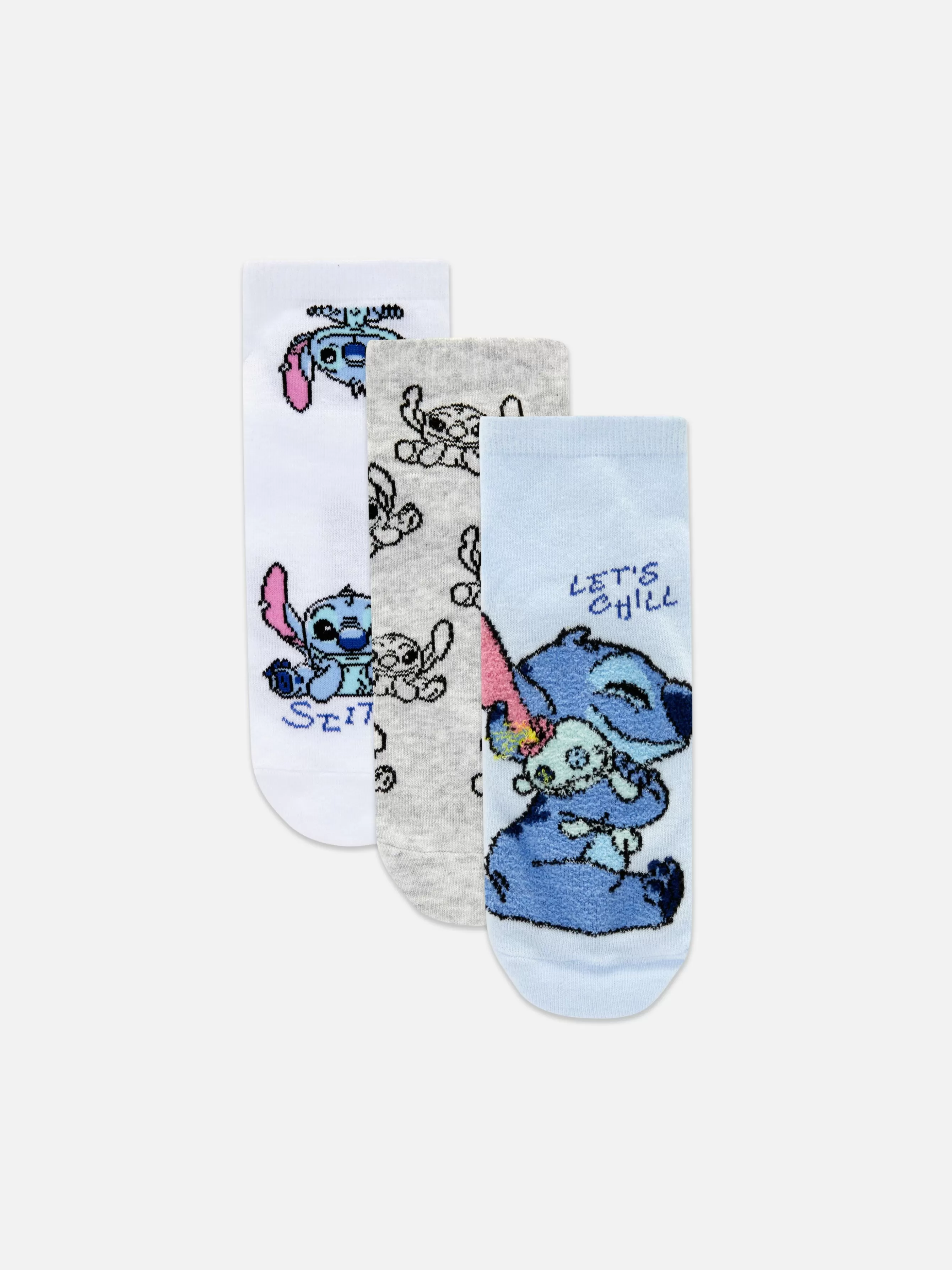 Cheap Primark Lot De 3 Paires De Chaussettes Disney Stitch Bleu